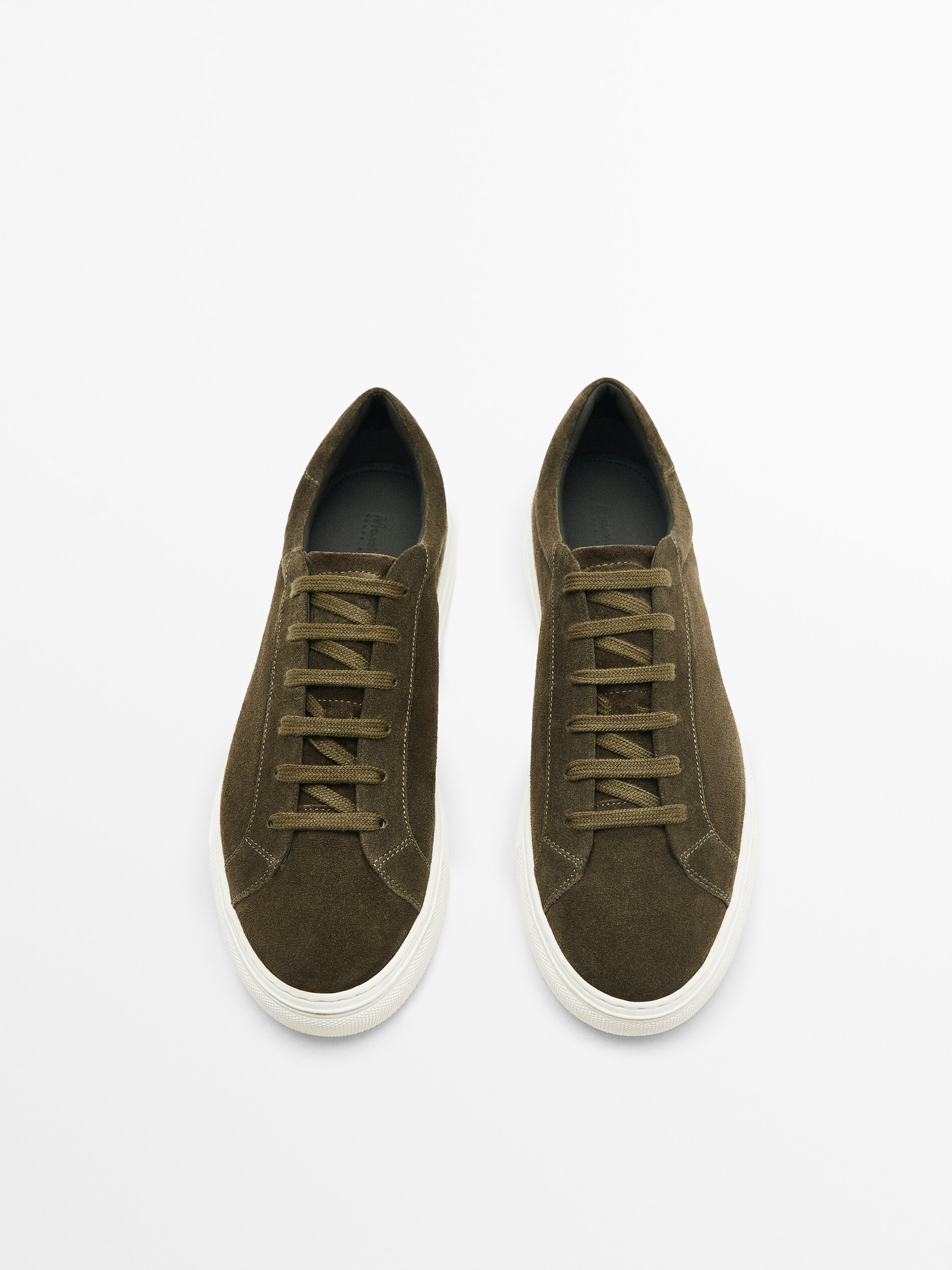 Deportivo piel serraje - KAKI