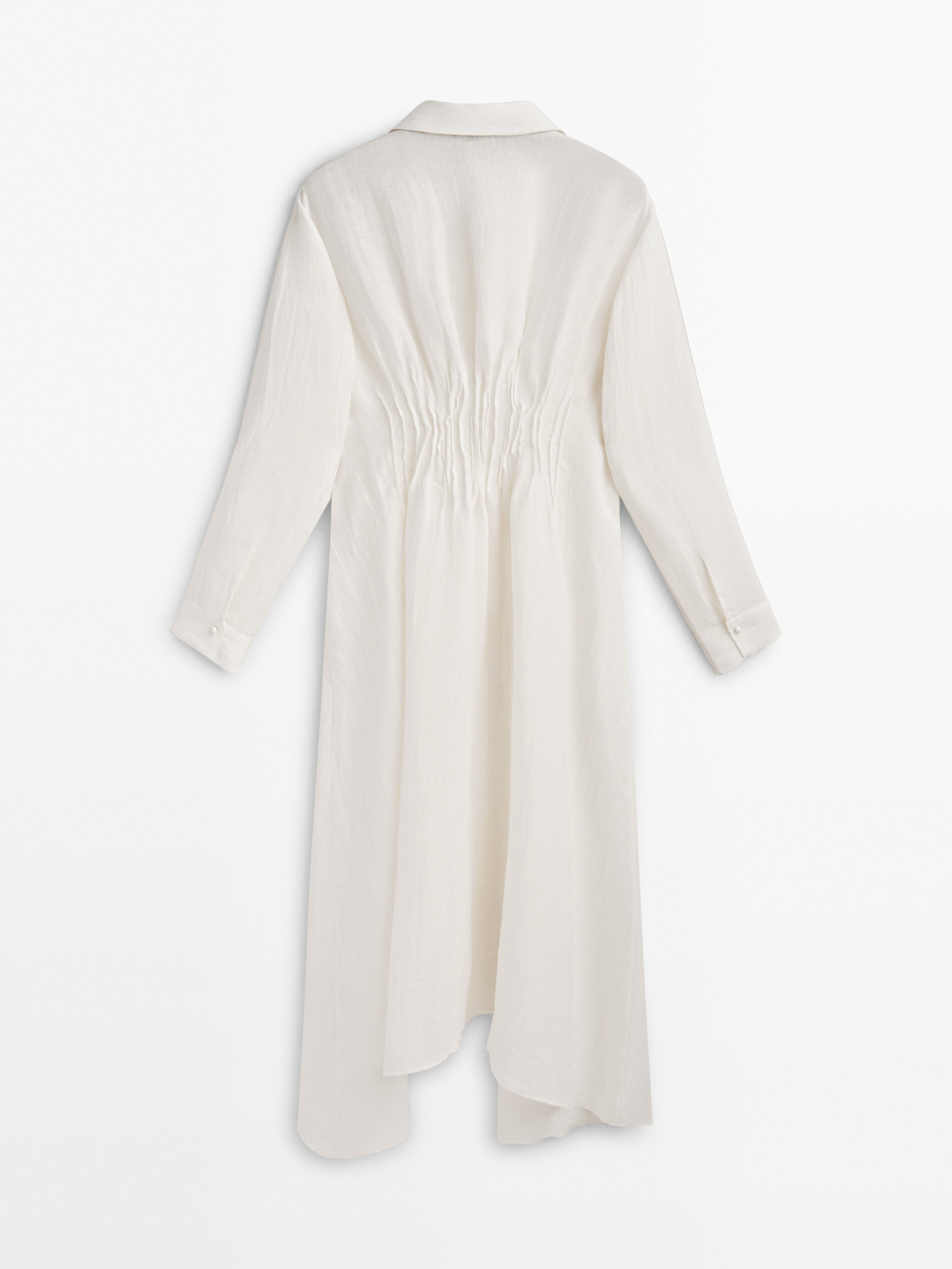 Blusón pliegues Limited Edition - CRUDO