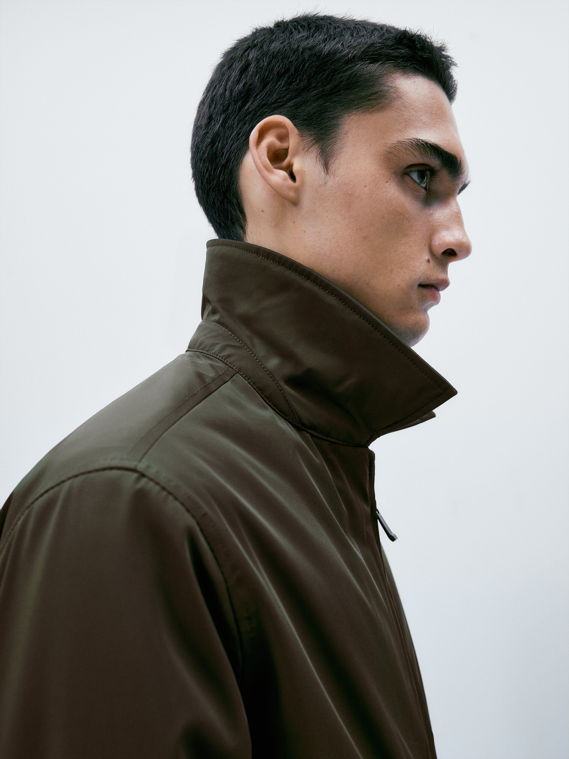 Chaqueta bomber bi-stretch - KAKI