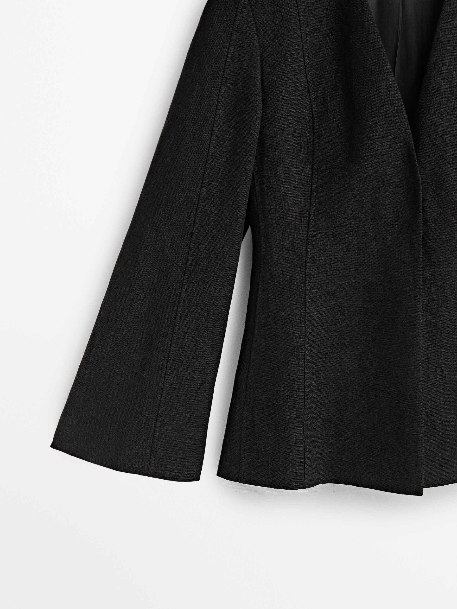 Americana traje lino kimono Limited edition - NEGRO