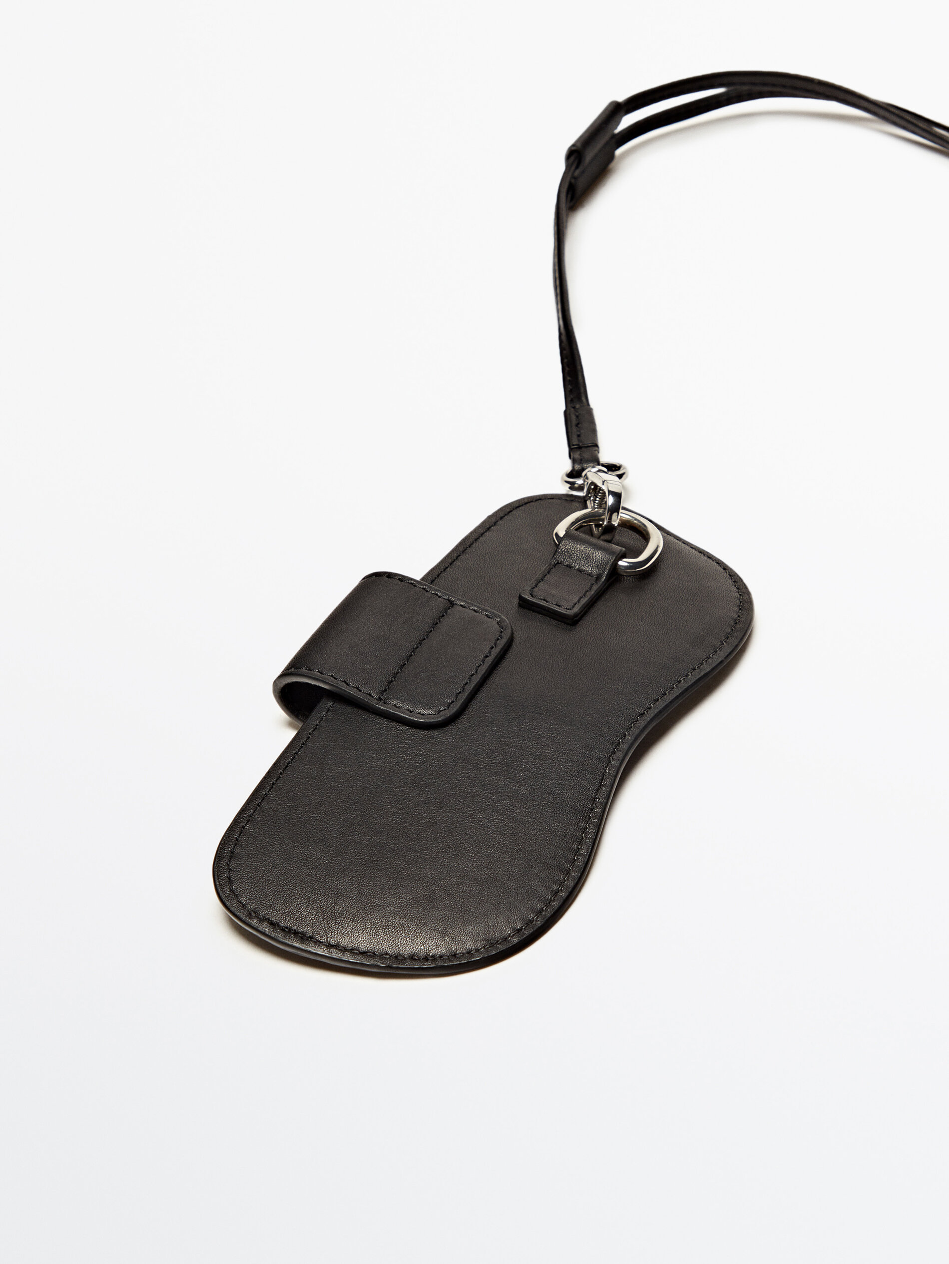 Funda piel gafas con correa - NEGRO