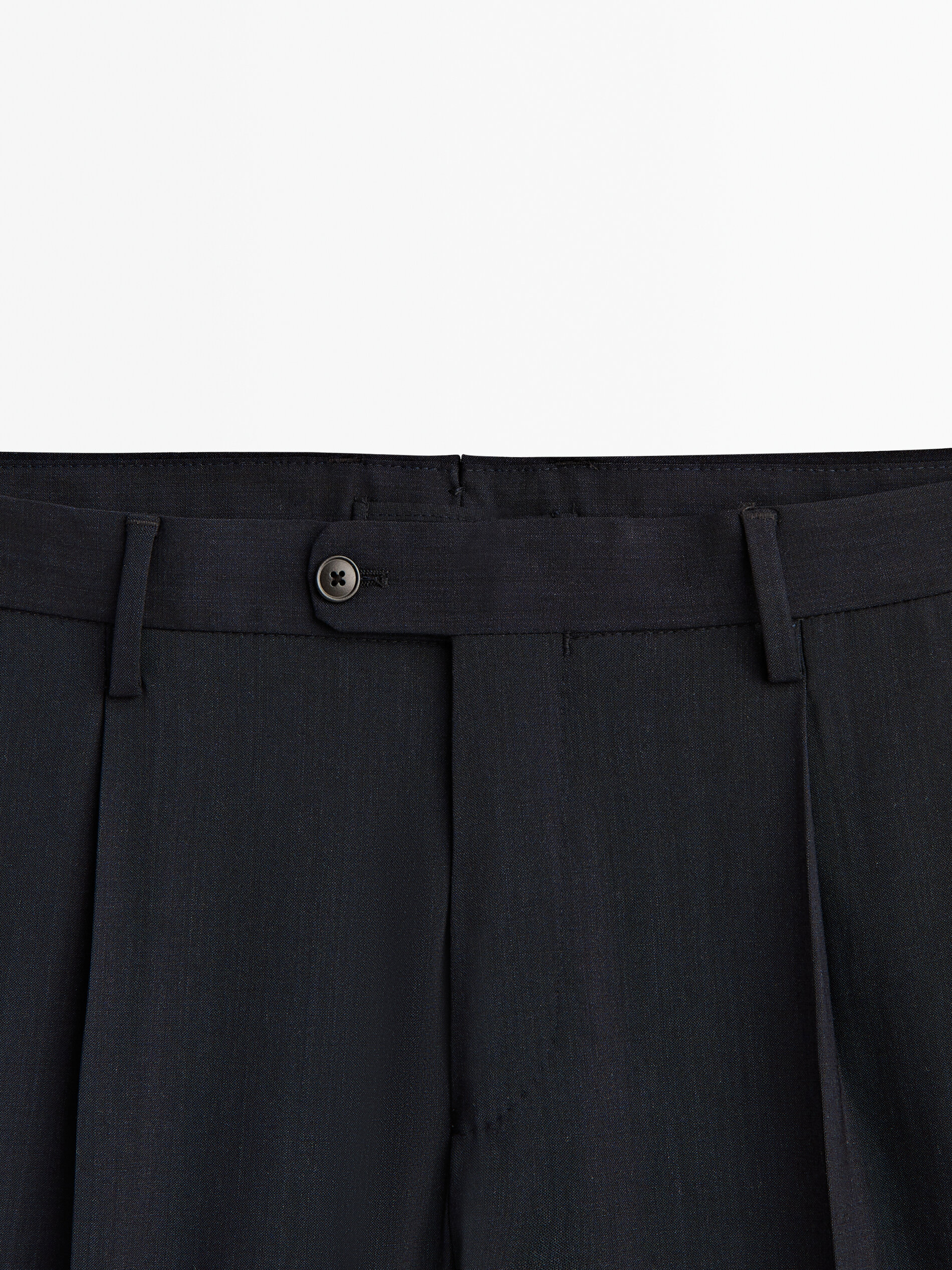 Pantalón traje mezcla lana - INDIGO