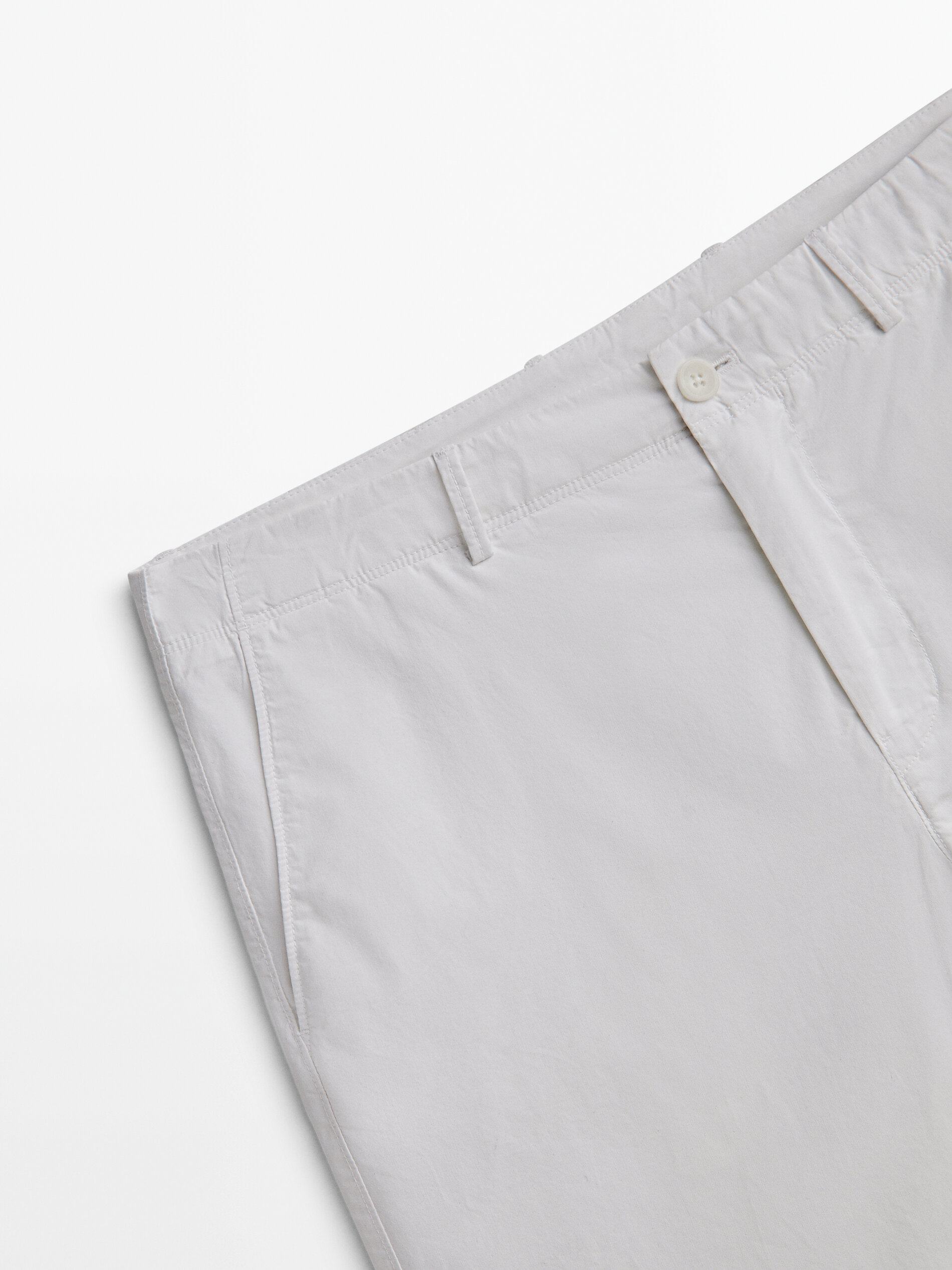 Bermuda algodón microsarga - BLANCO