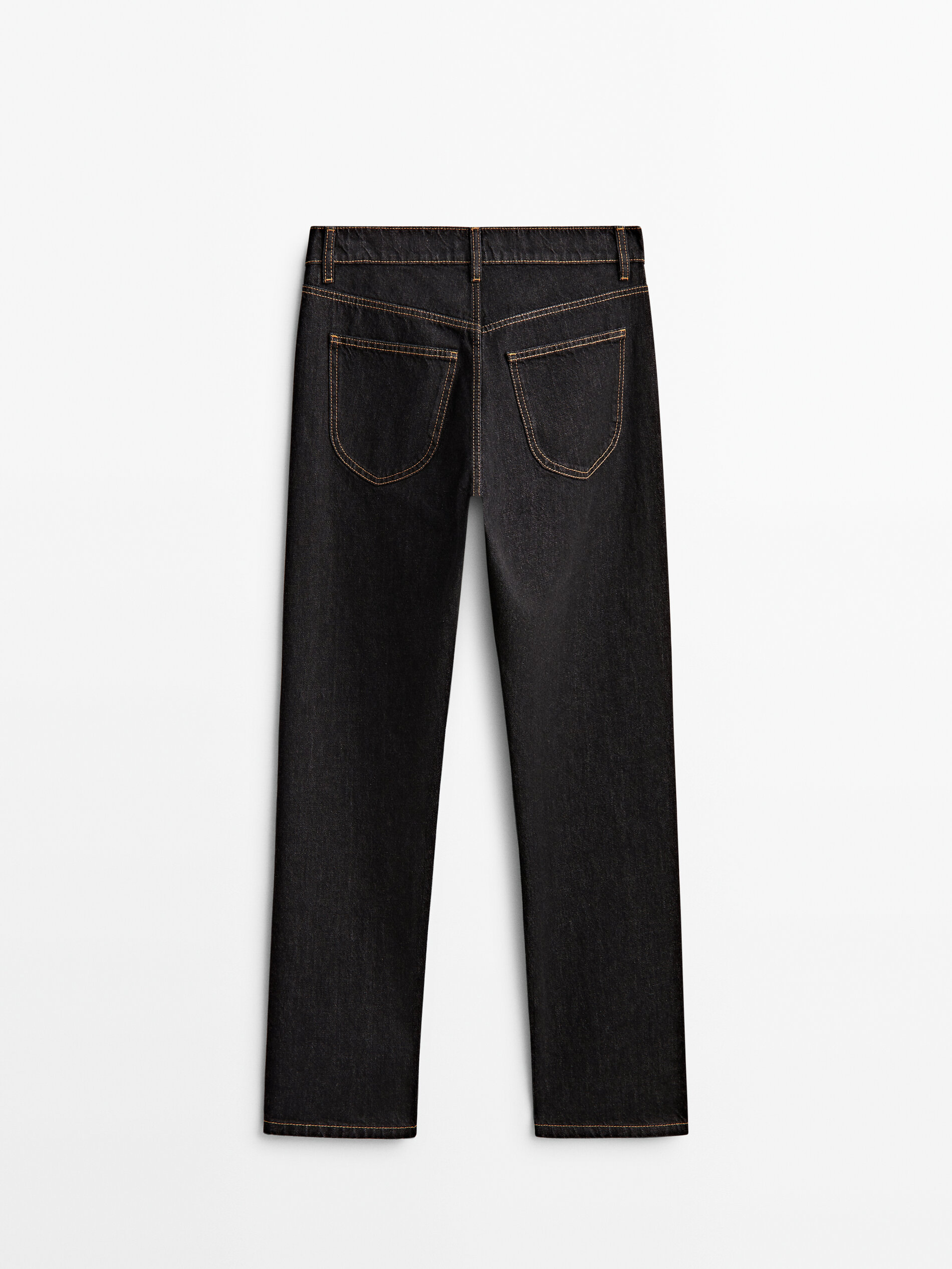 Pantalón vaquero tiro alto slim fit - NEGRO