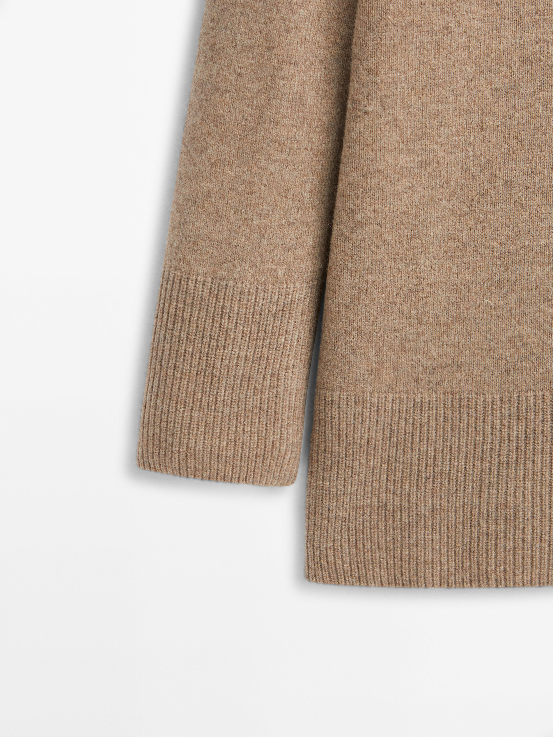 Cárdigan botones mezcla lana cashmere - CRUDO MEDIO