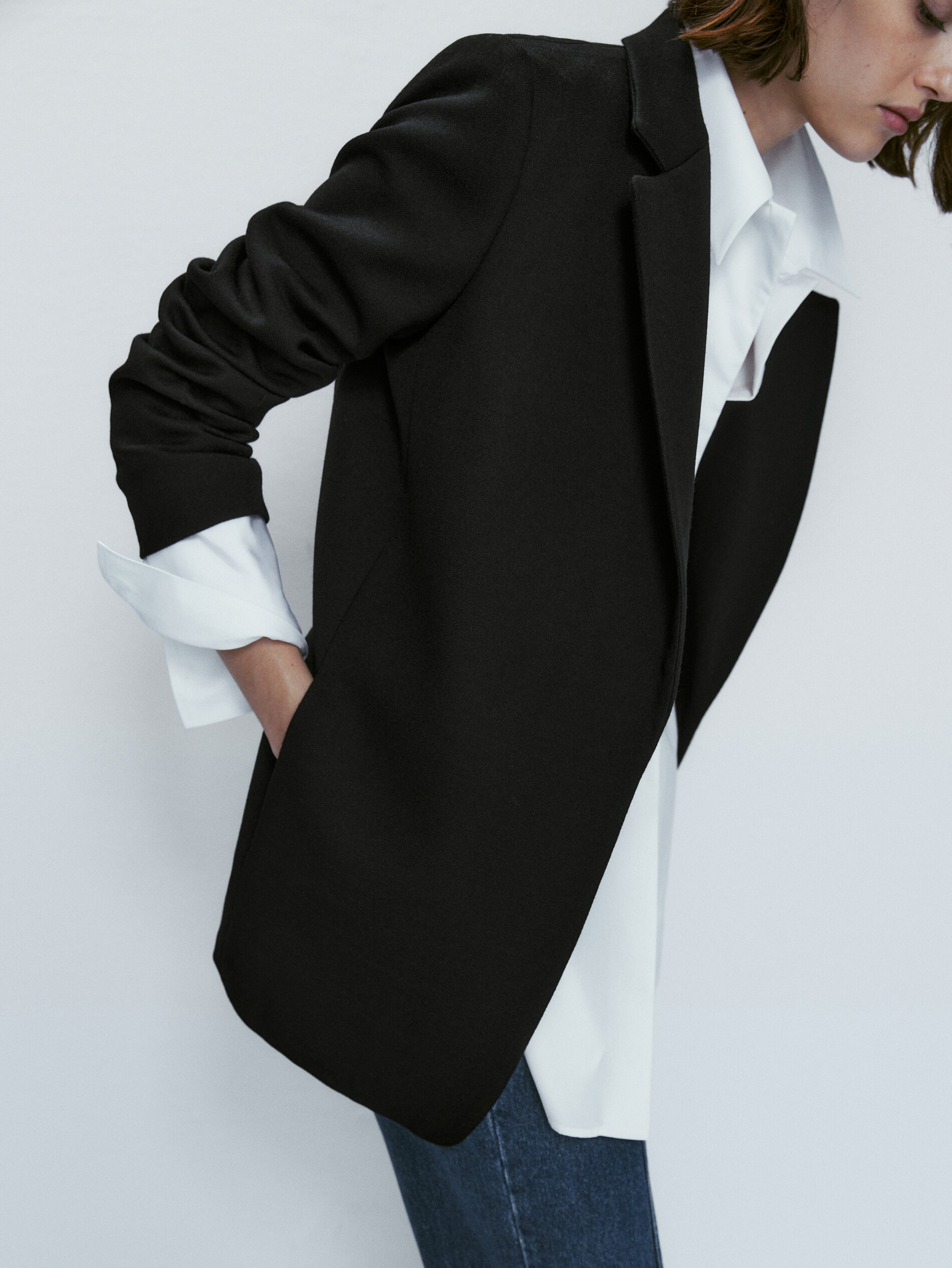 Americana abierta microestructura - NEGRO