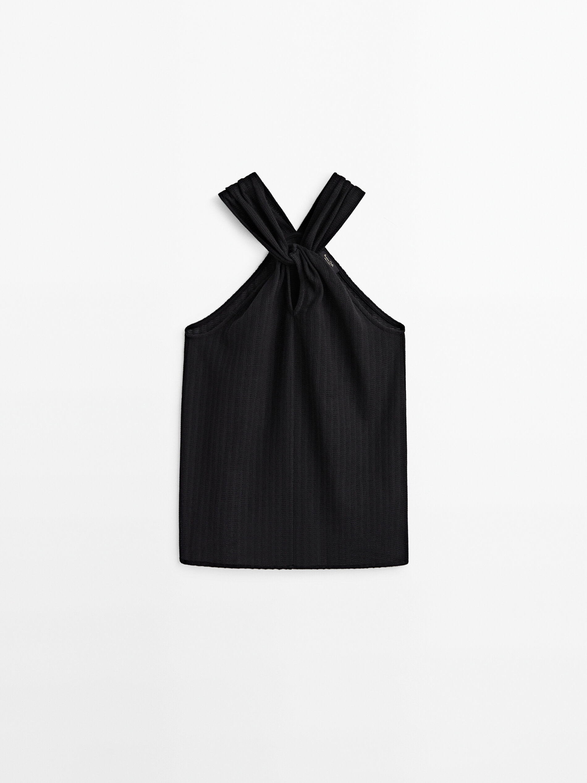 Top estructura tirante cruzado - NEGRO