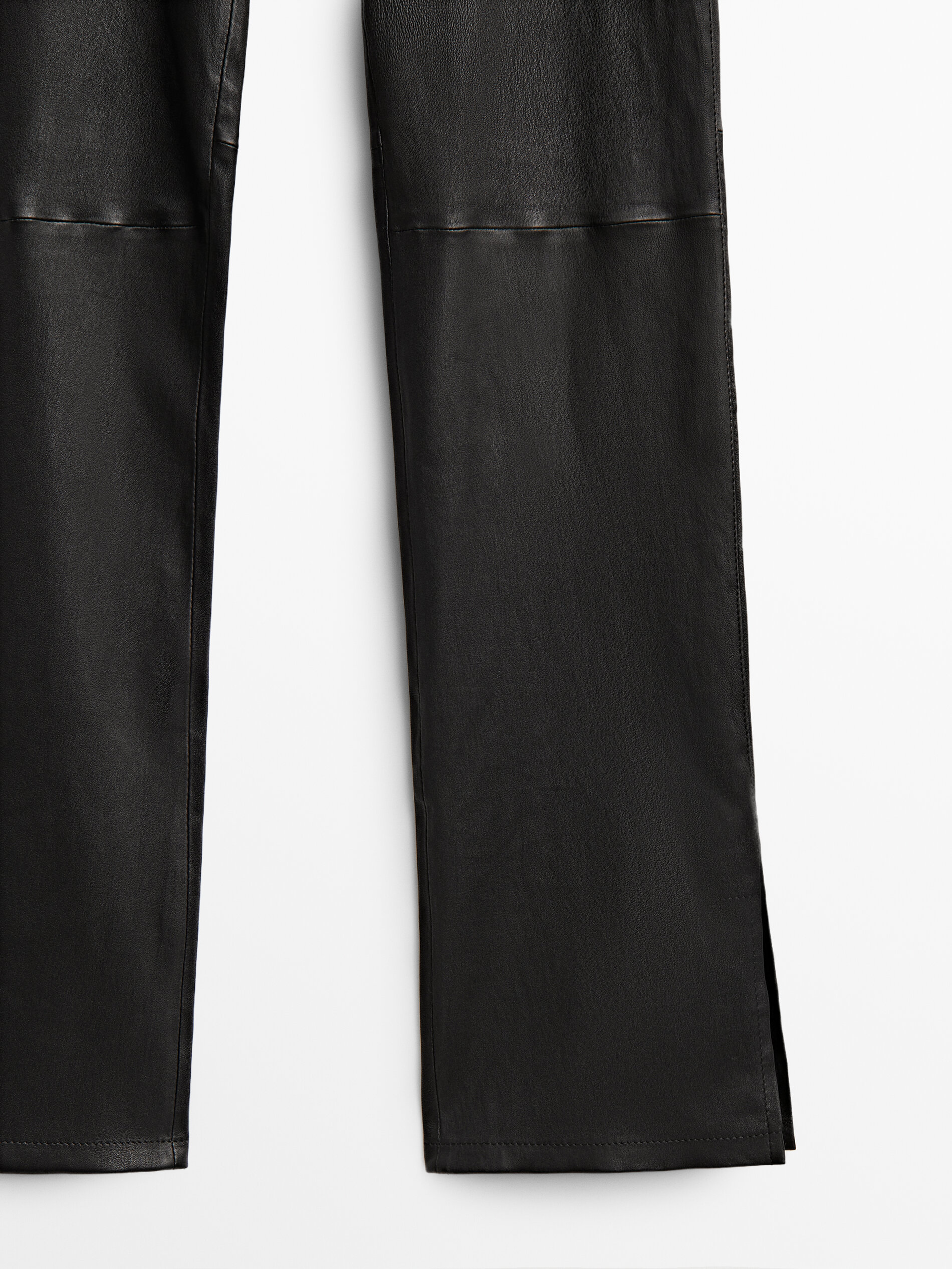 Pantalón legging negro piel - NEGRO