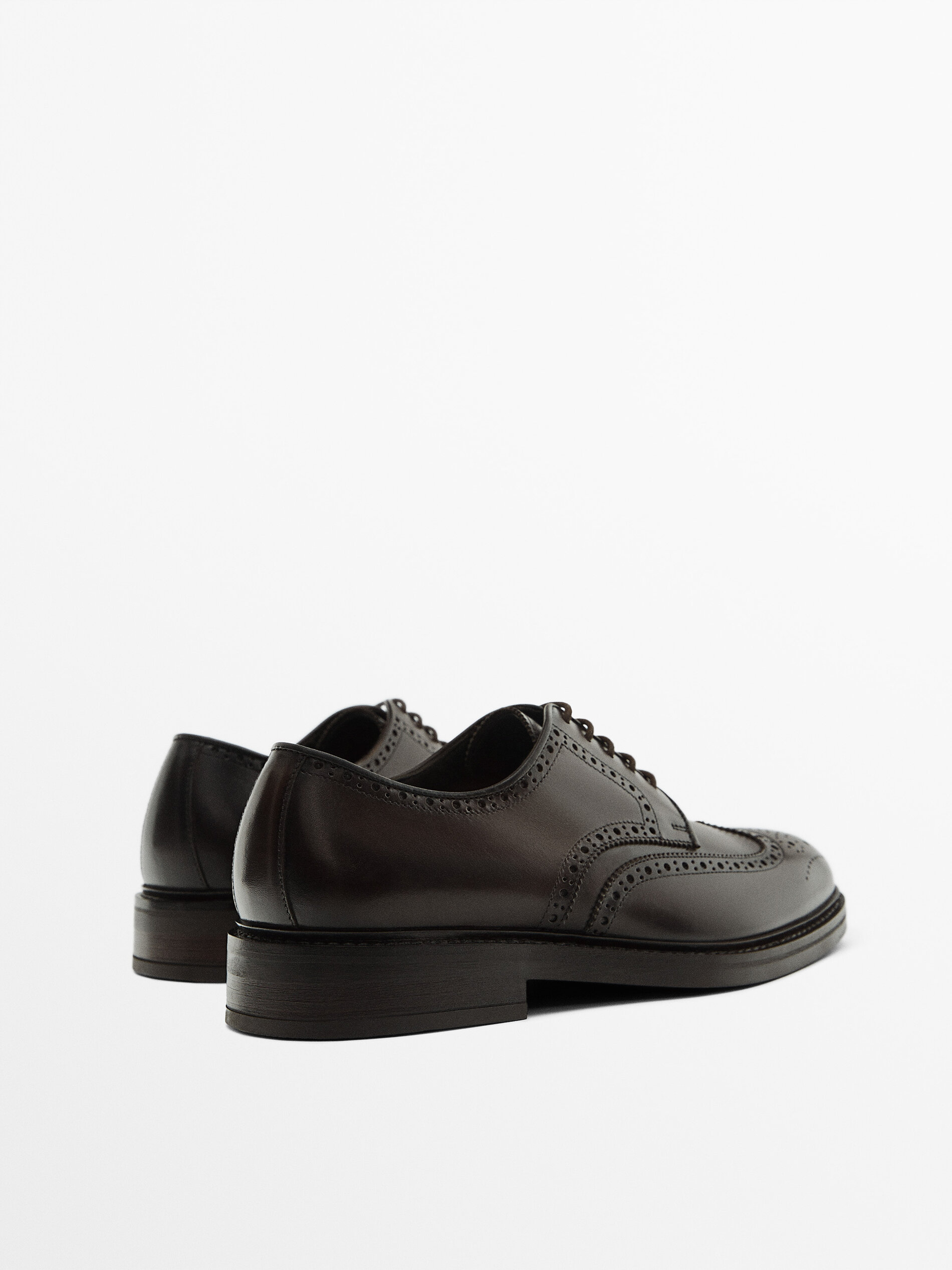 Zapato brogue marrón - MARRÓN