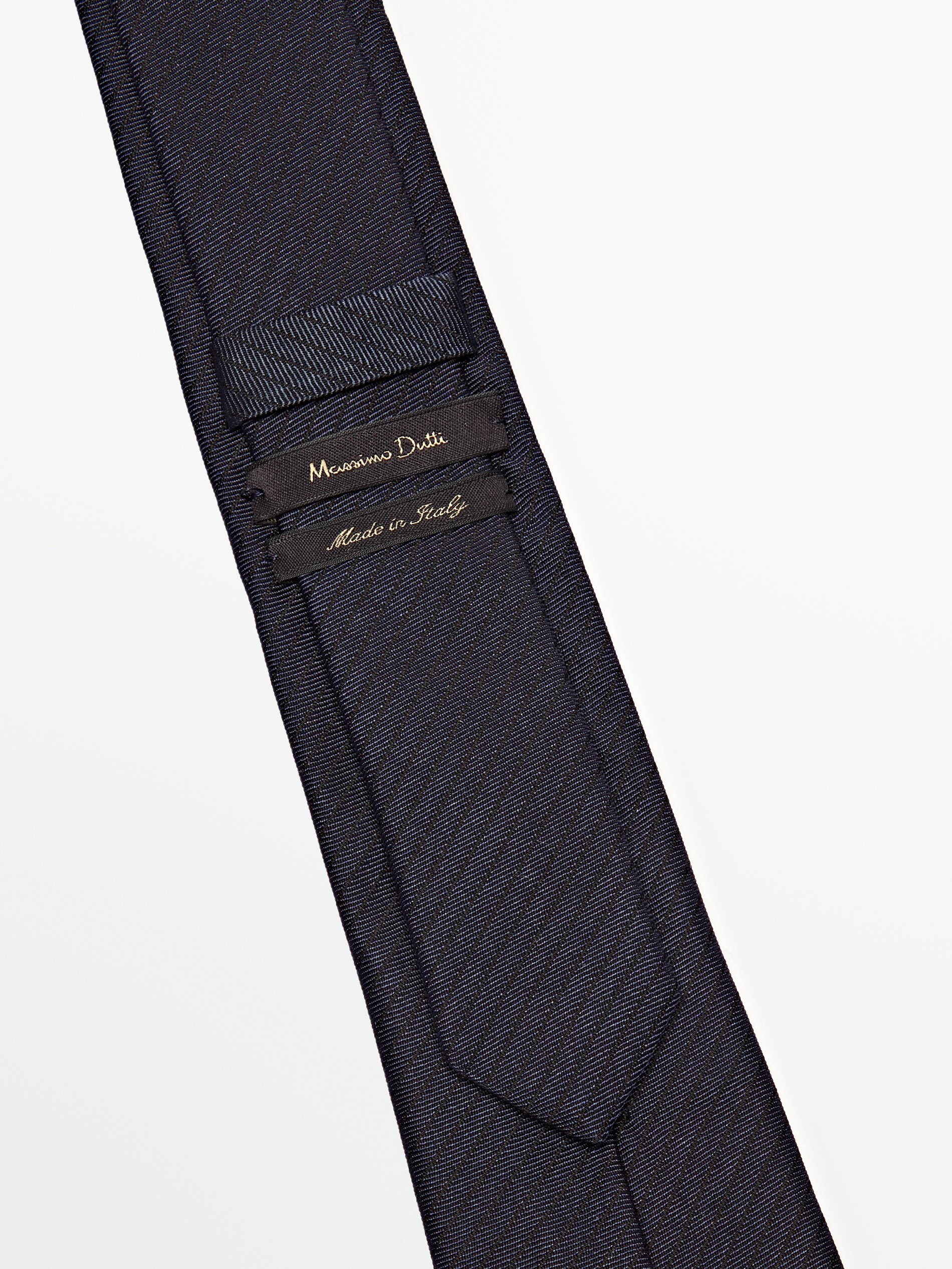 Corbata rayas mezcla algodón seda - AZUL MARINO