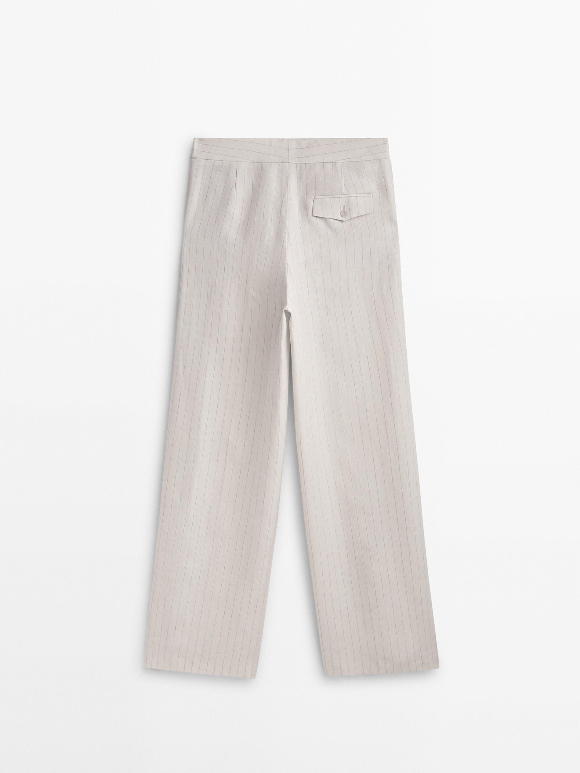 Pantalón traje pinzas raya diplomática - CRUDO