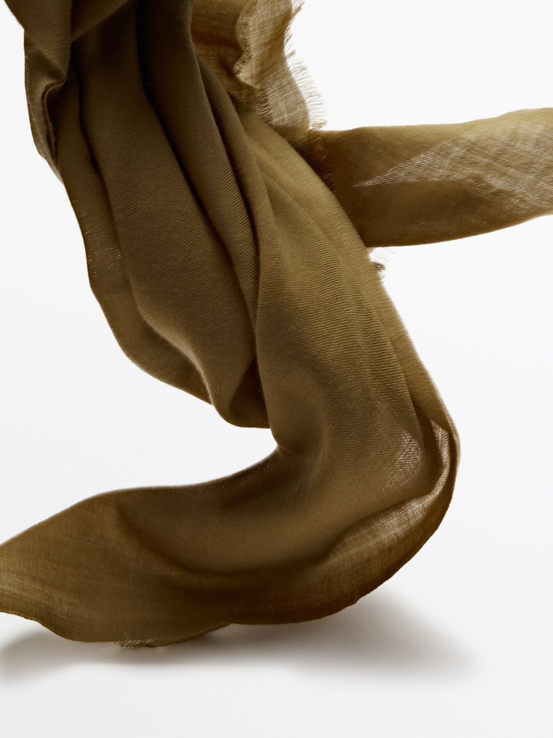 Fular 100% lana fría - KAKI