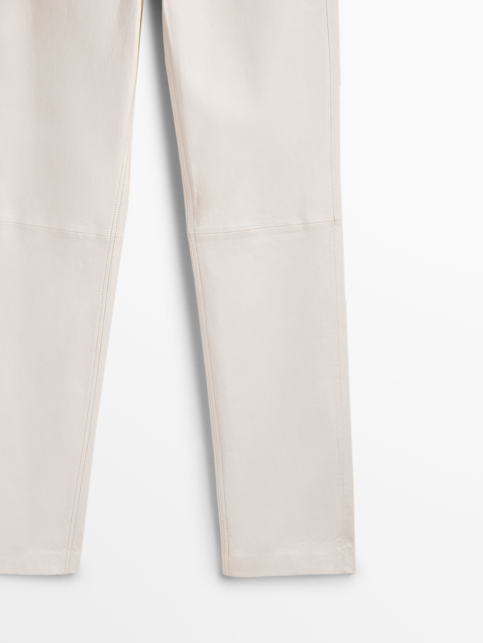 Pantalón piel napa - BLANCO
