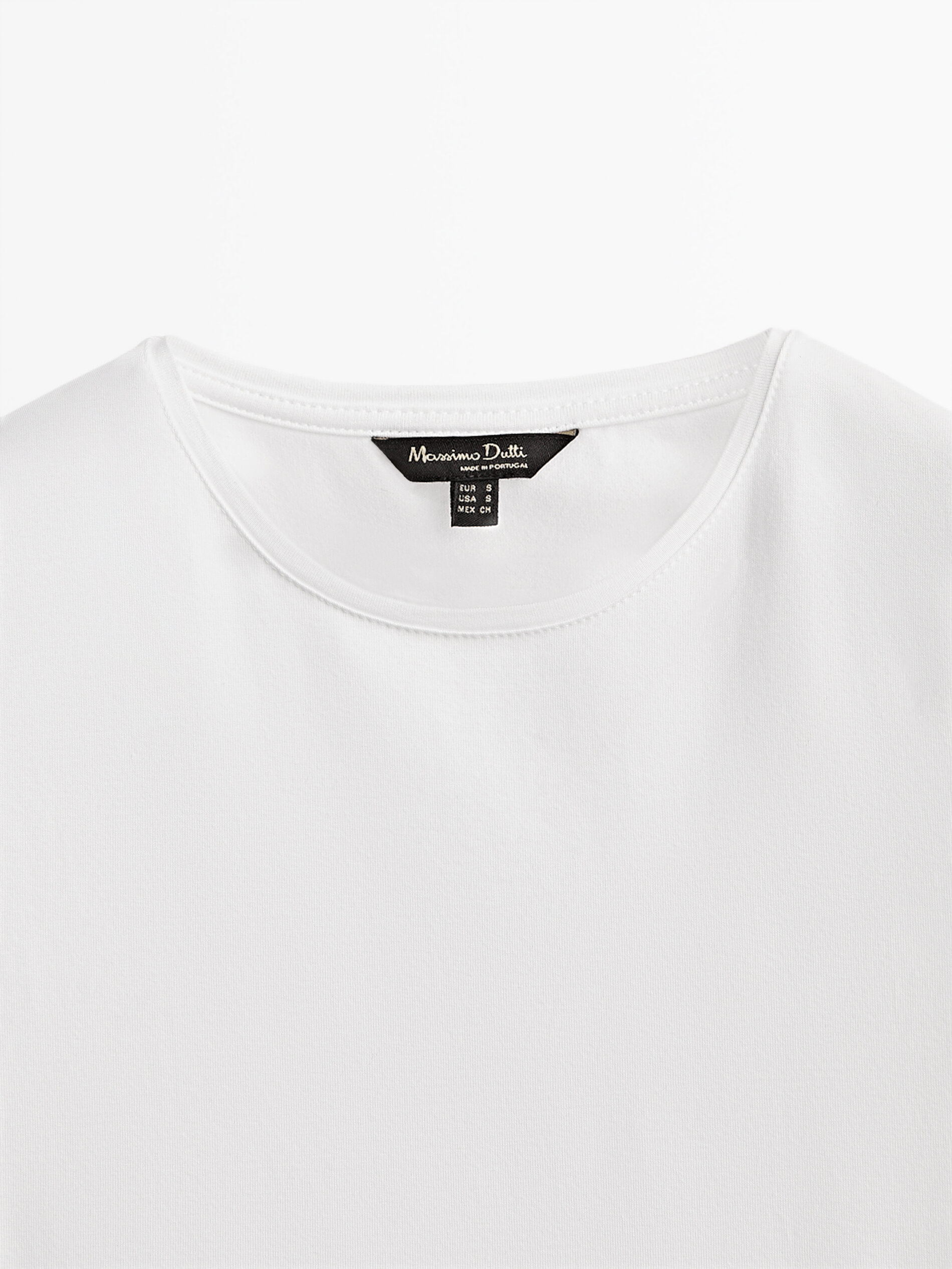 Camiseta algodón básica - BLANCO