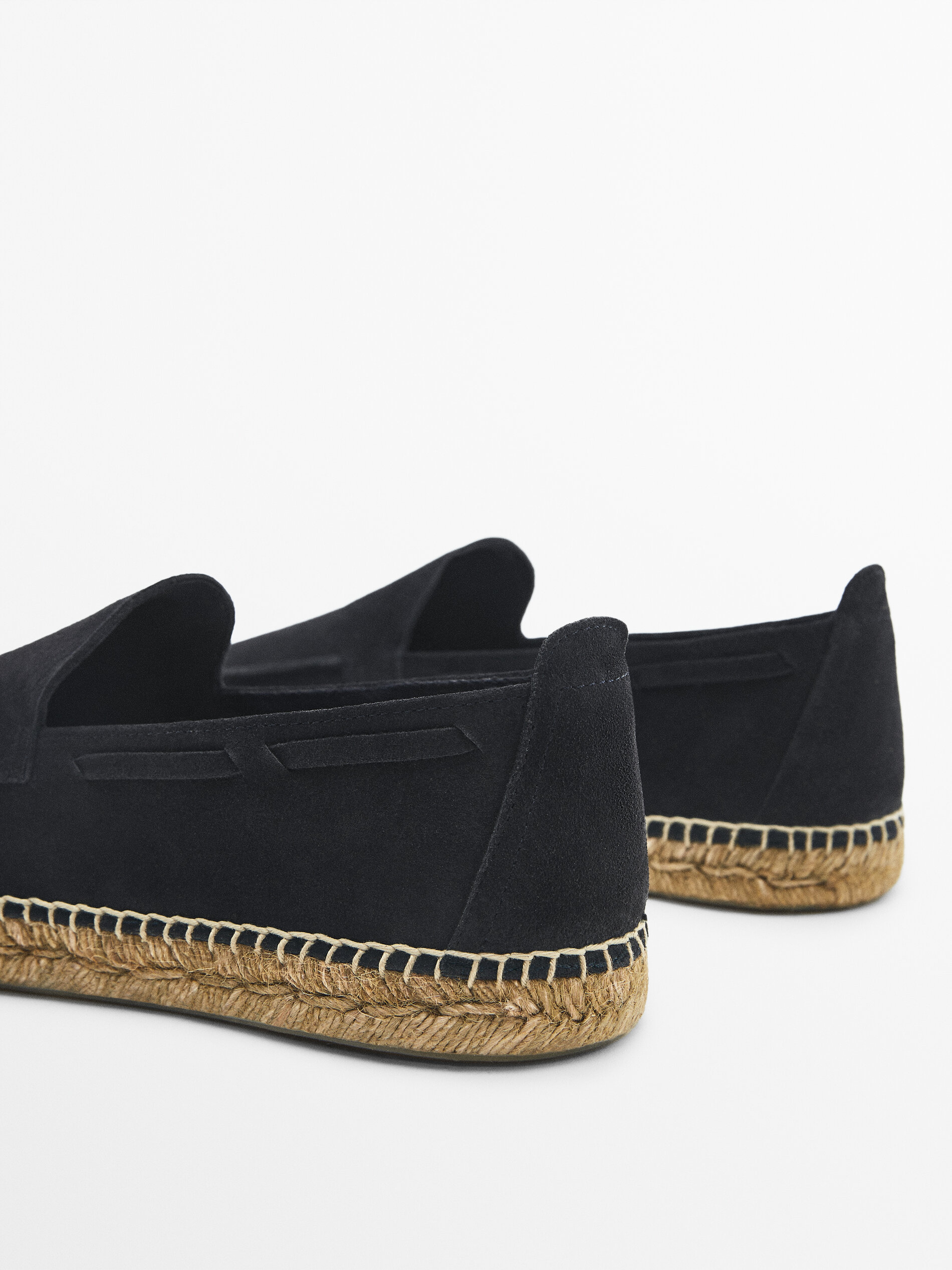 Alpargata bordón serraje - AZUL