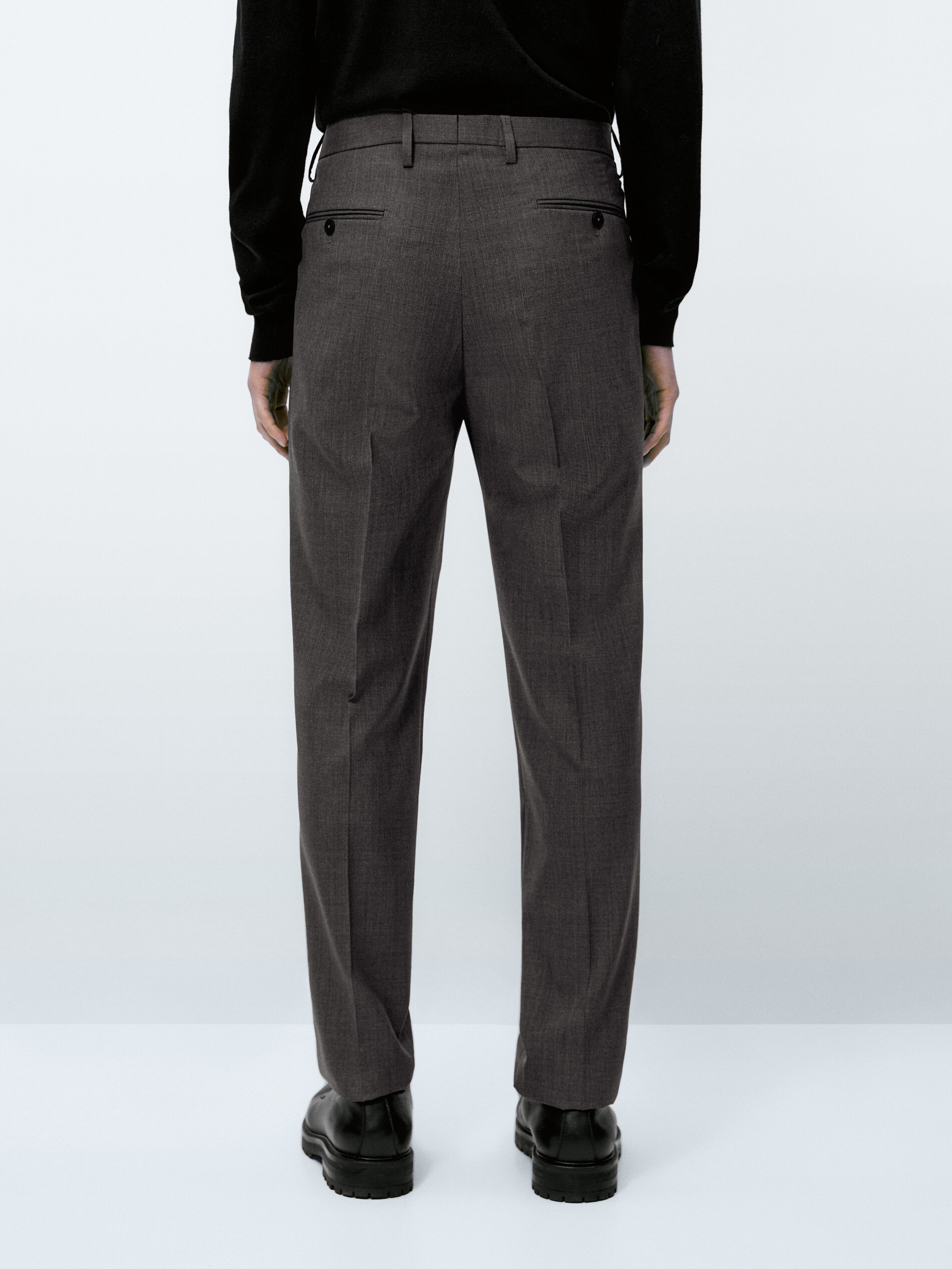 Pantalón traje gris lana bi-stretch - GRIS VIGORÉ