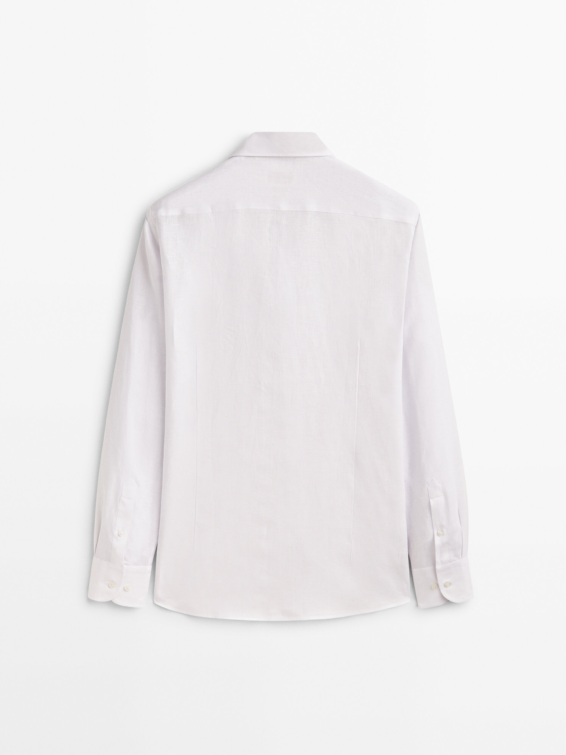 Camisa 100% lino slim fit - BLANCO