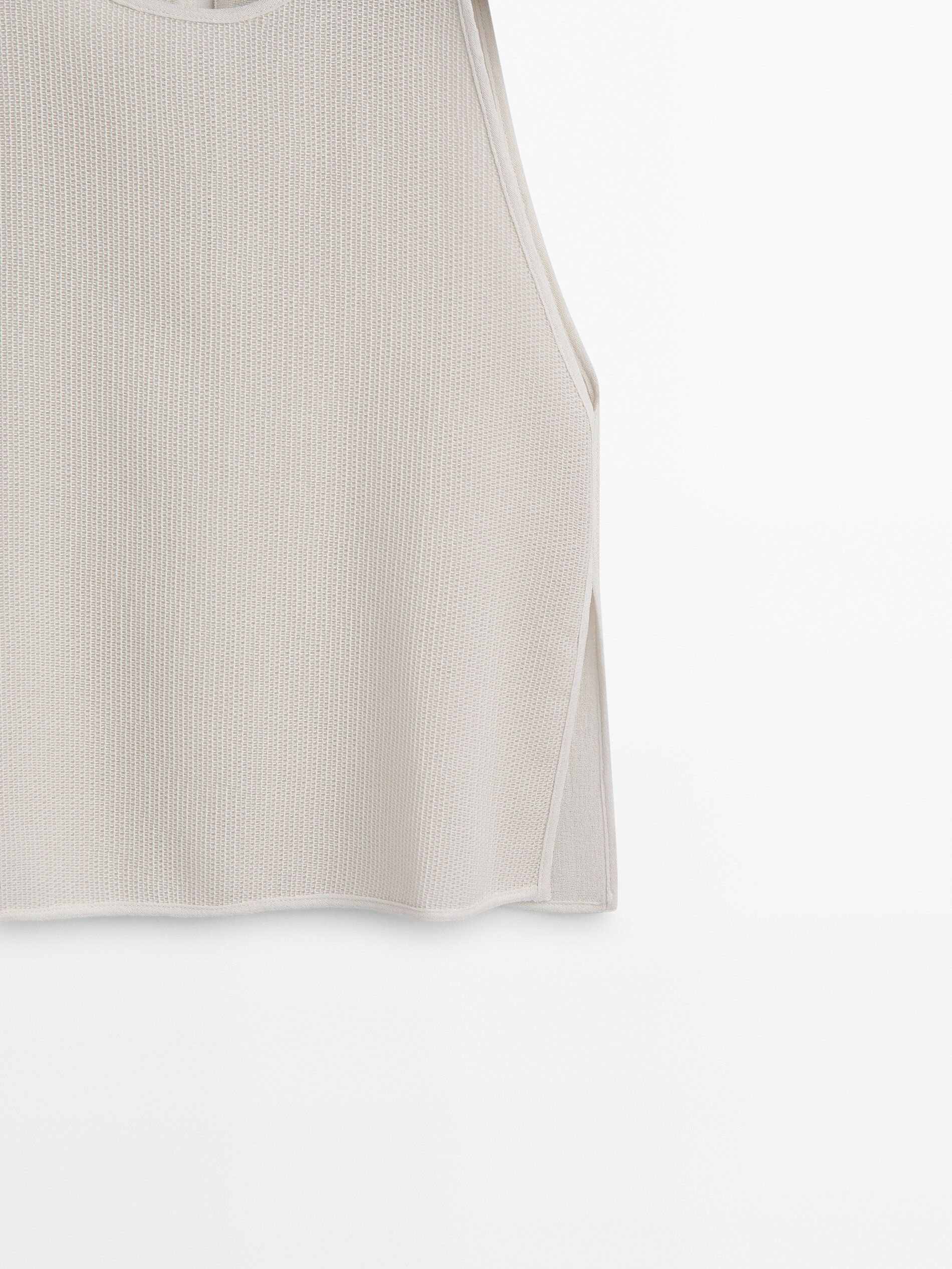 Top punto estructura aberturas laterales - BLANCO