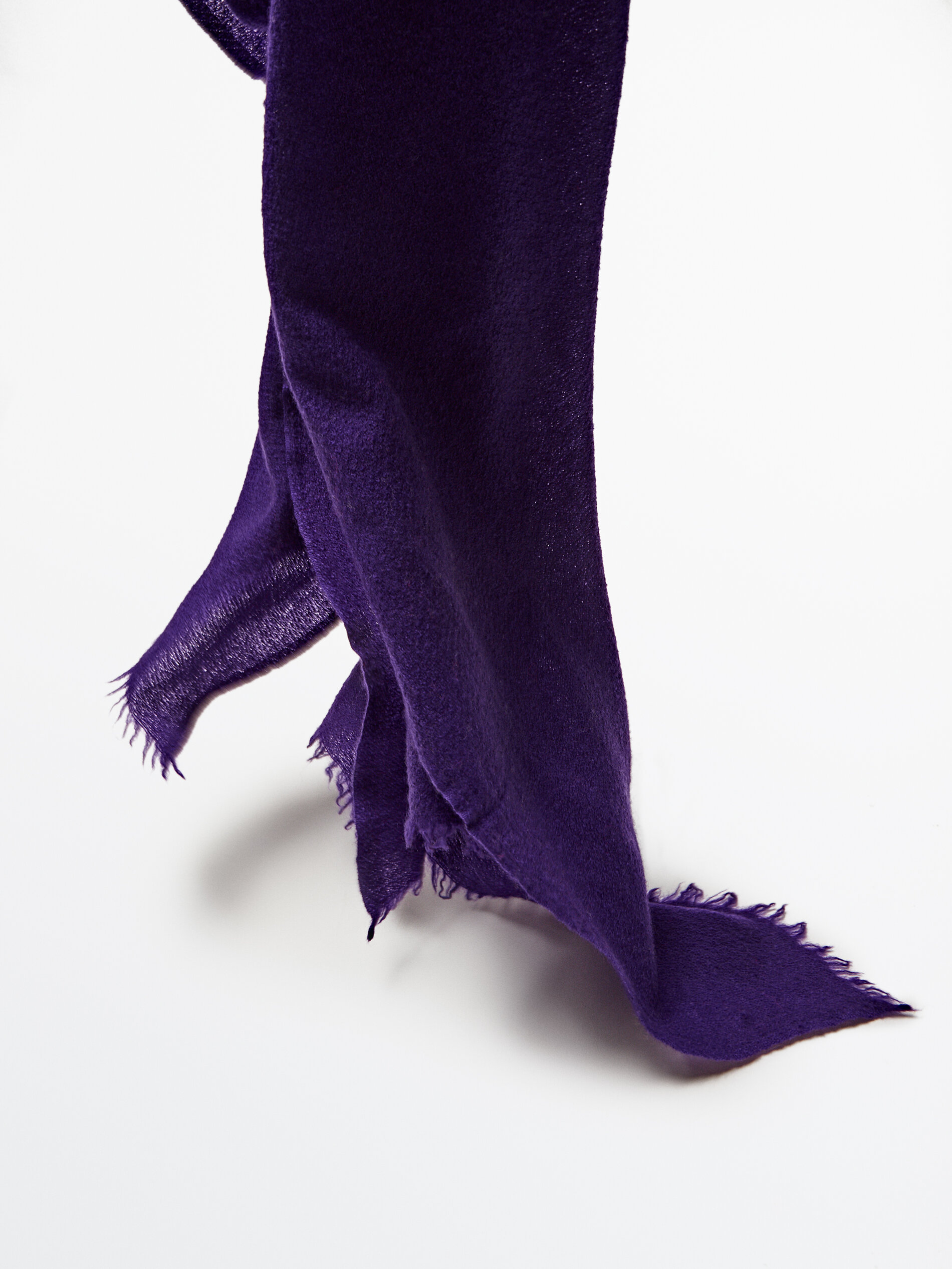 Bufanda estructura 100% lana - LILA