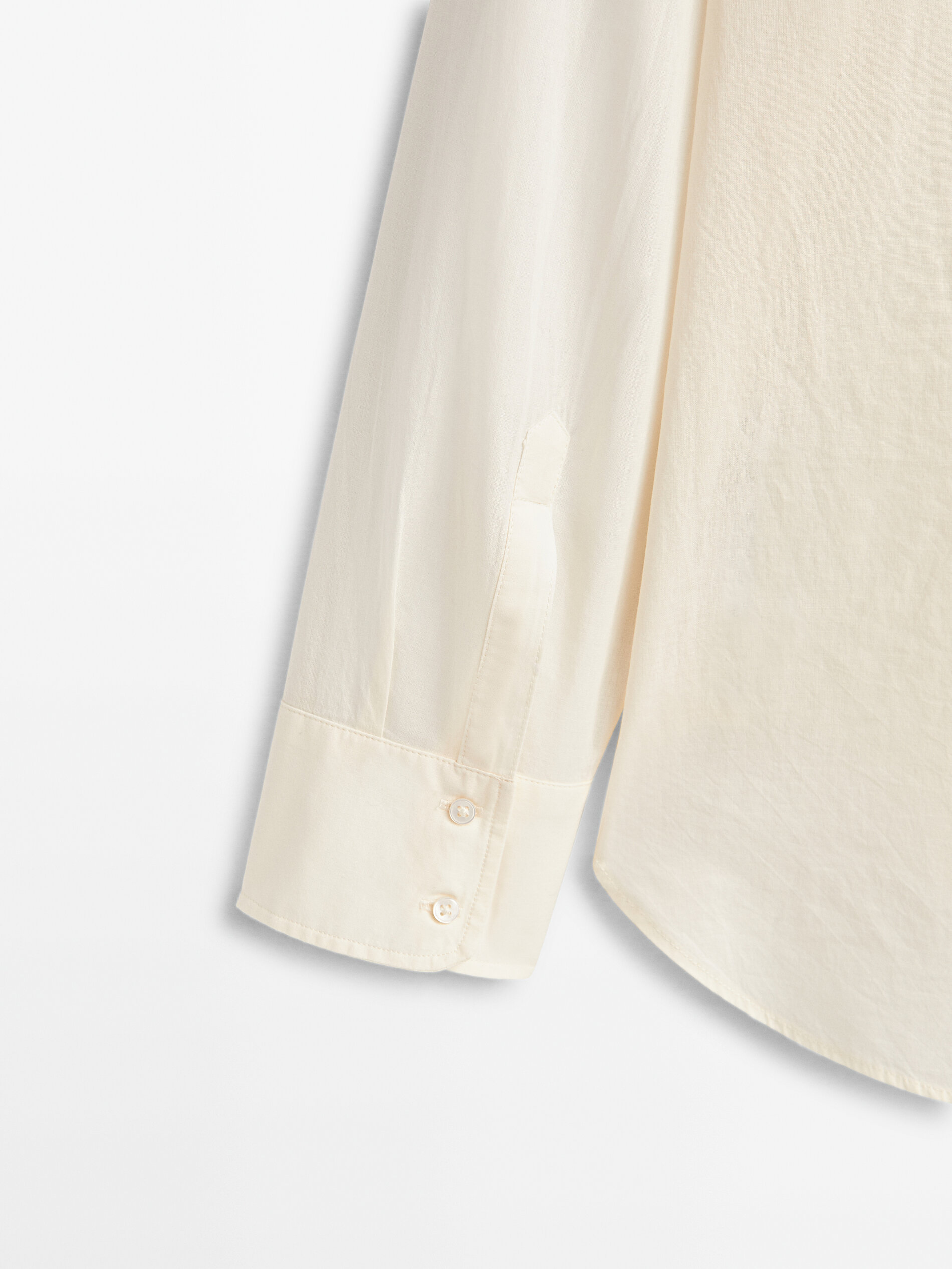 Camisa algodón lavada - CRUDO