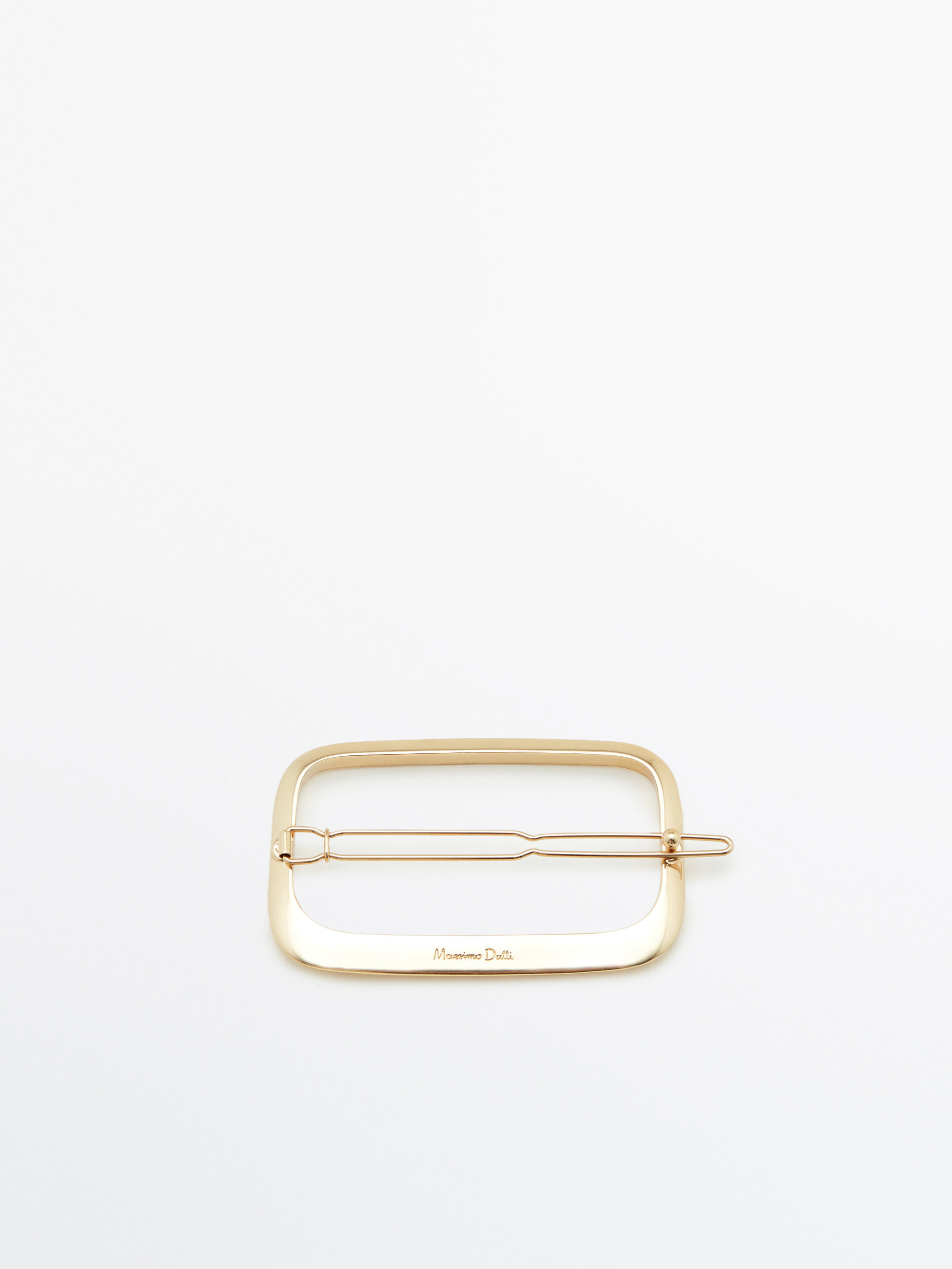 Horquilla cuadrada baño oro - DORADO