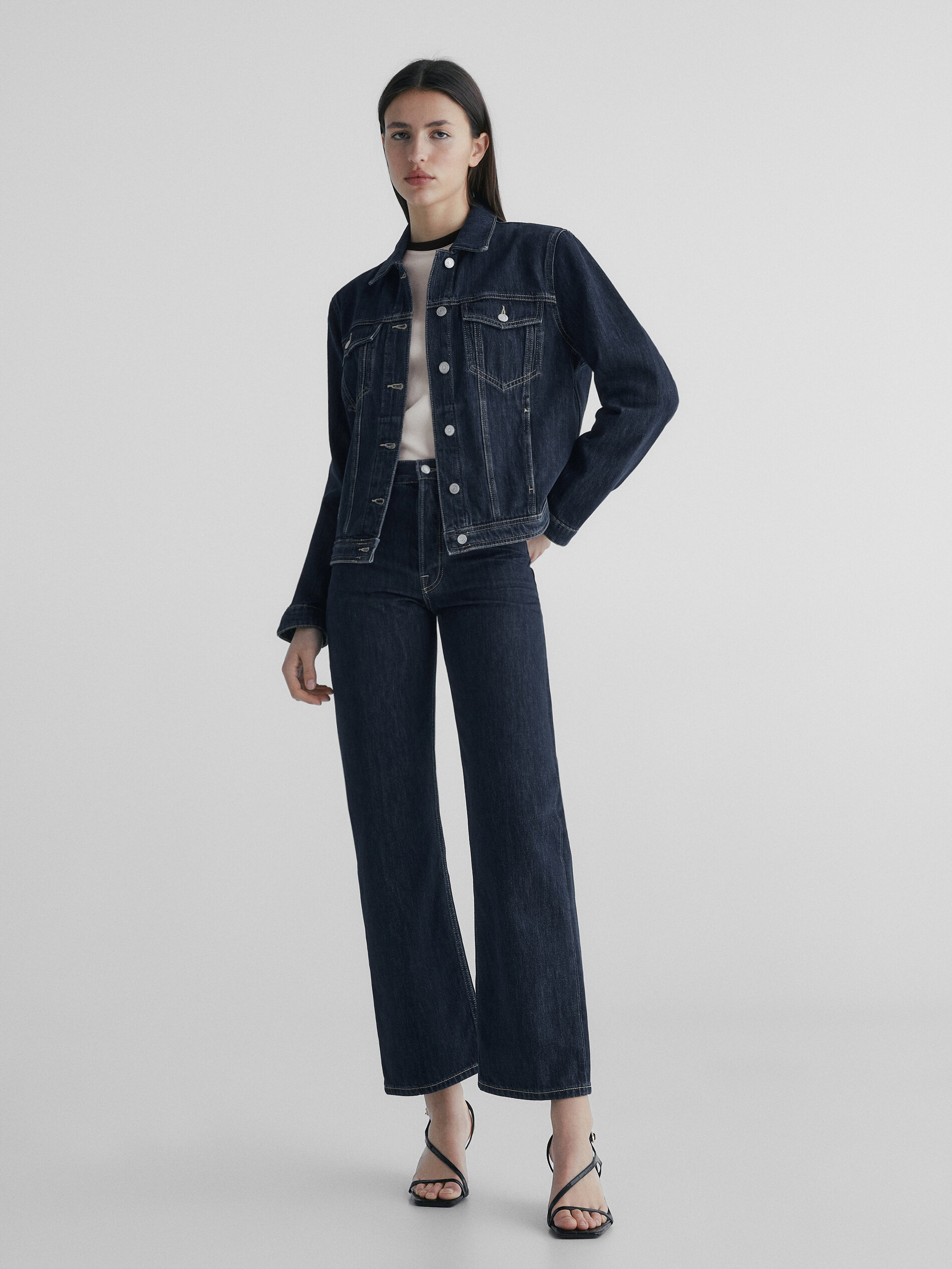 Cazadora vaquera trucker - AZUL OSCURO