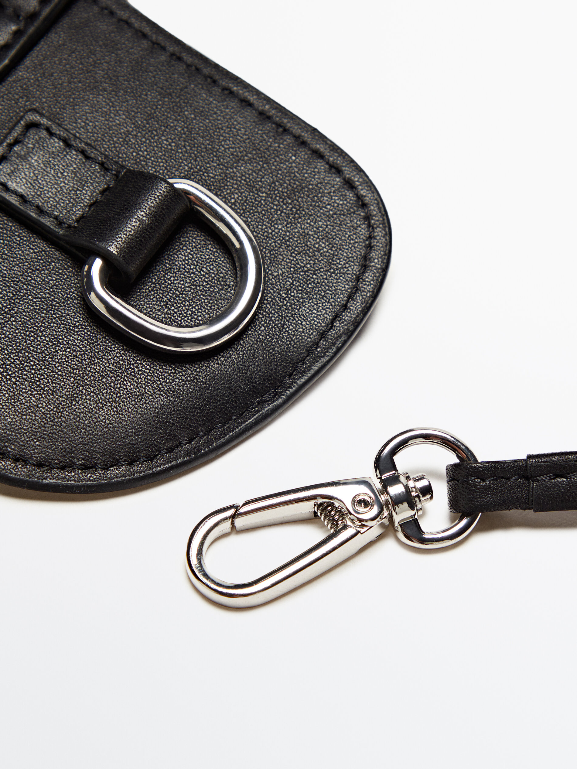 Funda piel gafas con correa - NEGRO