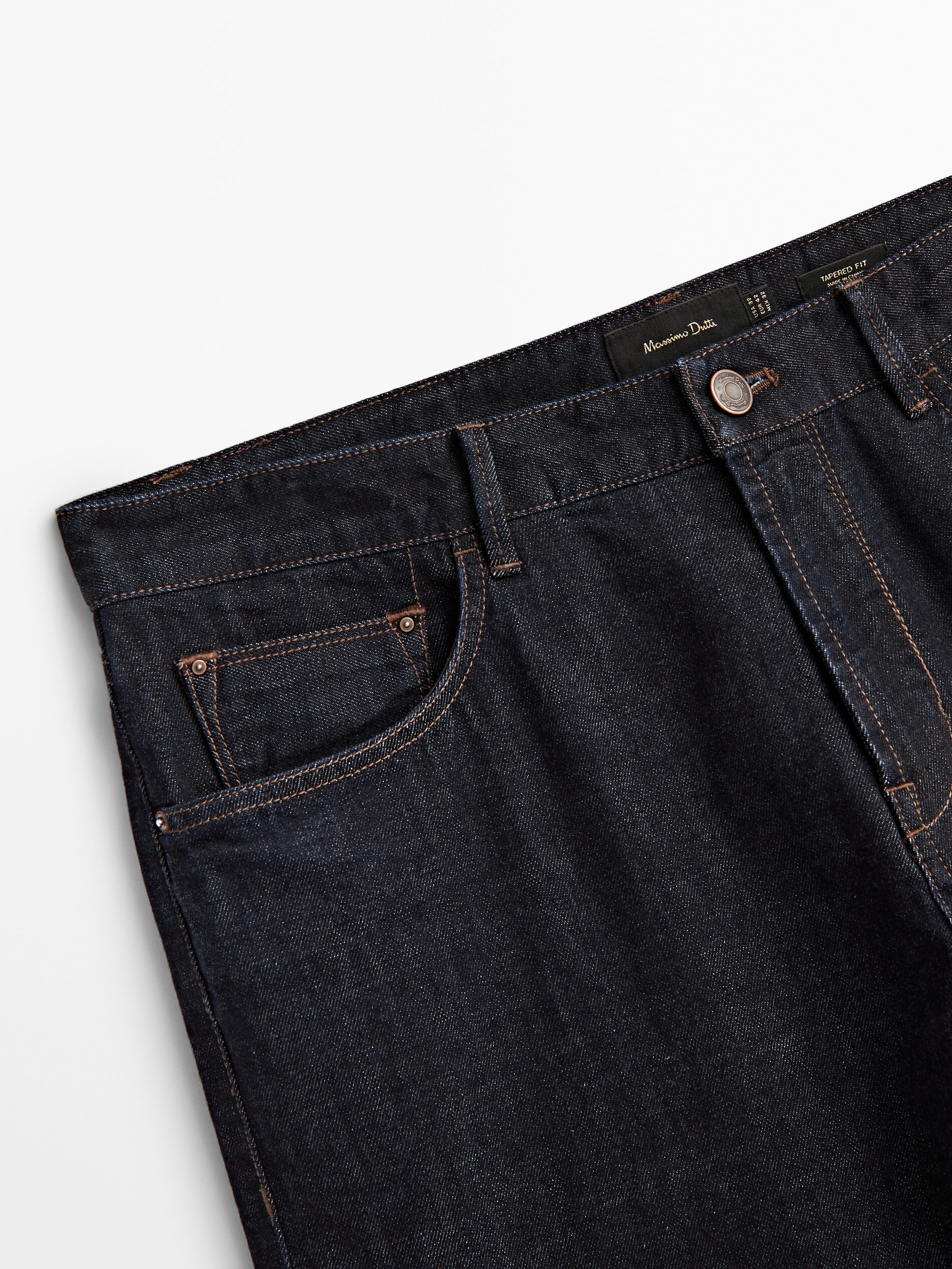 Pantalón vaquero selvedge tapered fit - INDIGO