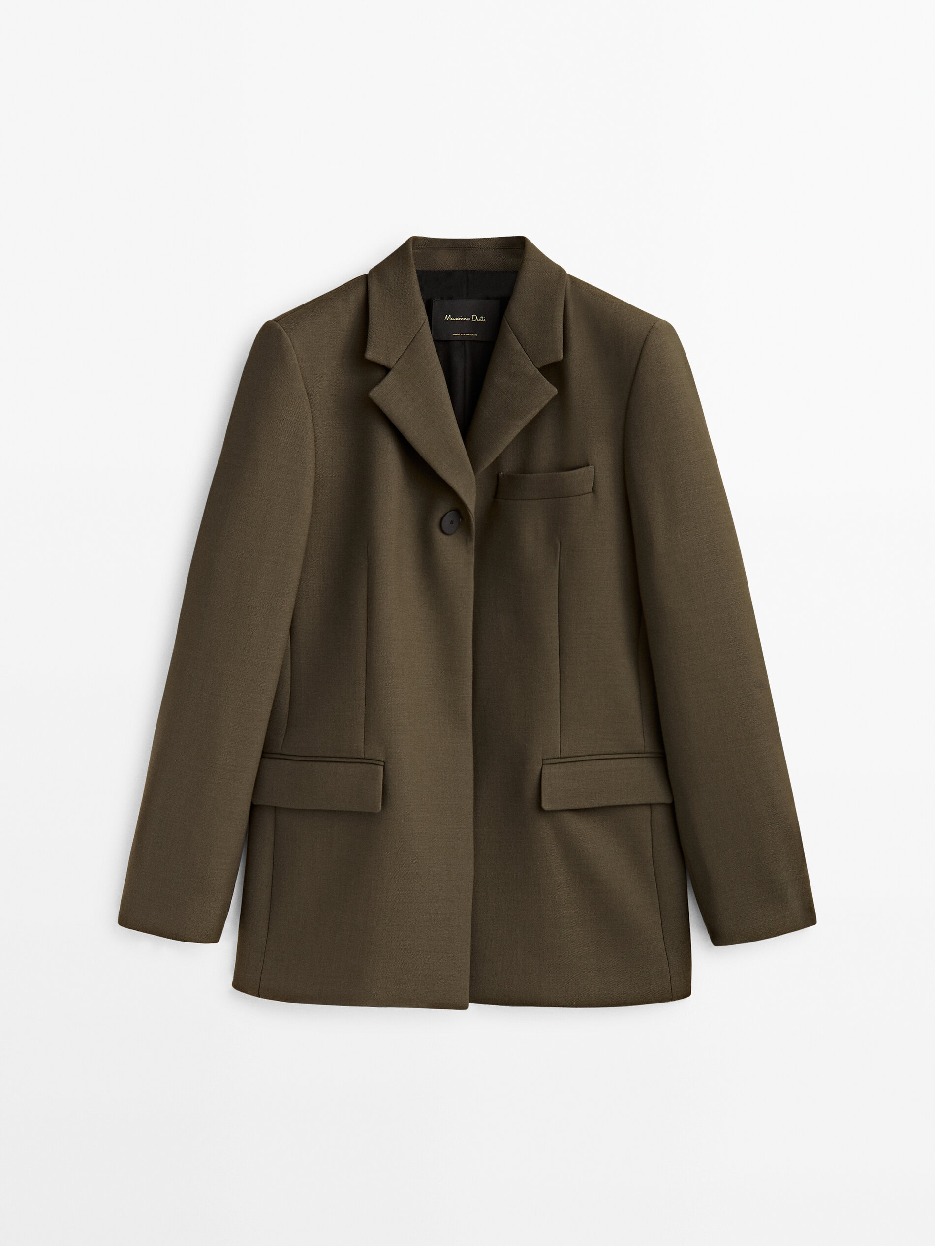 Americana traje botón alto - KAKI