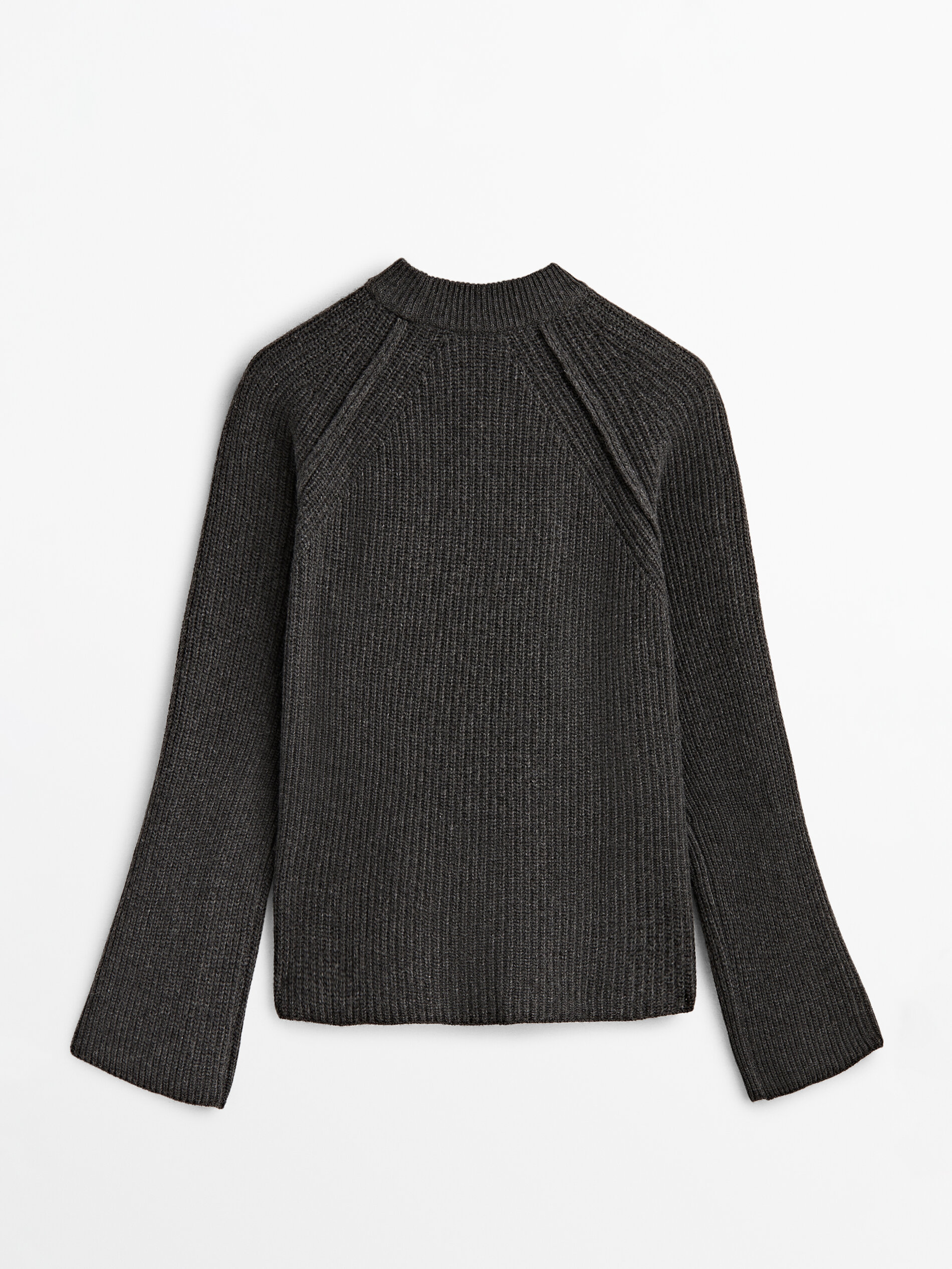 Jersey punto perlado cut out - GRISMEDIO