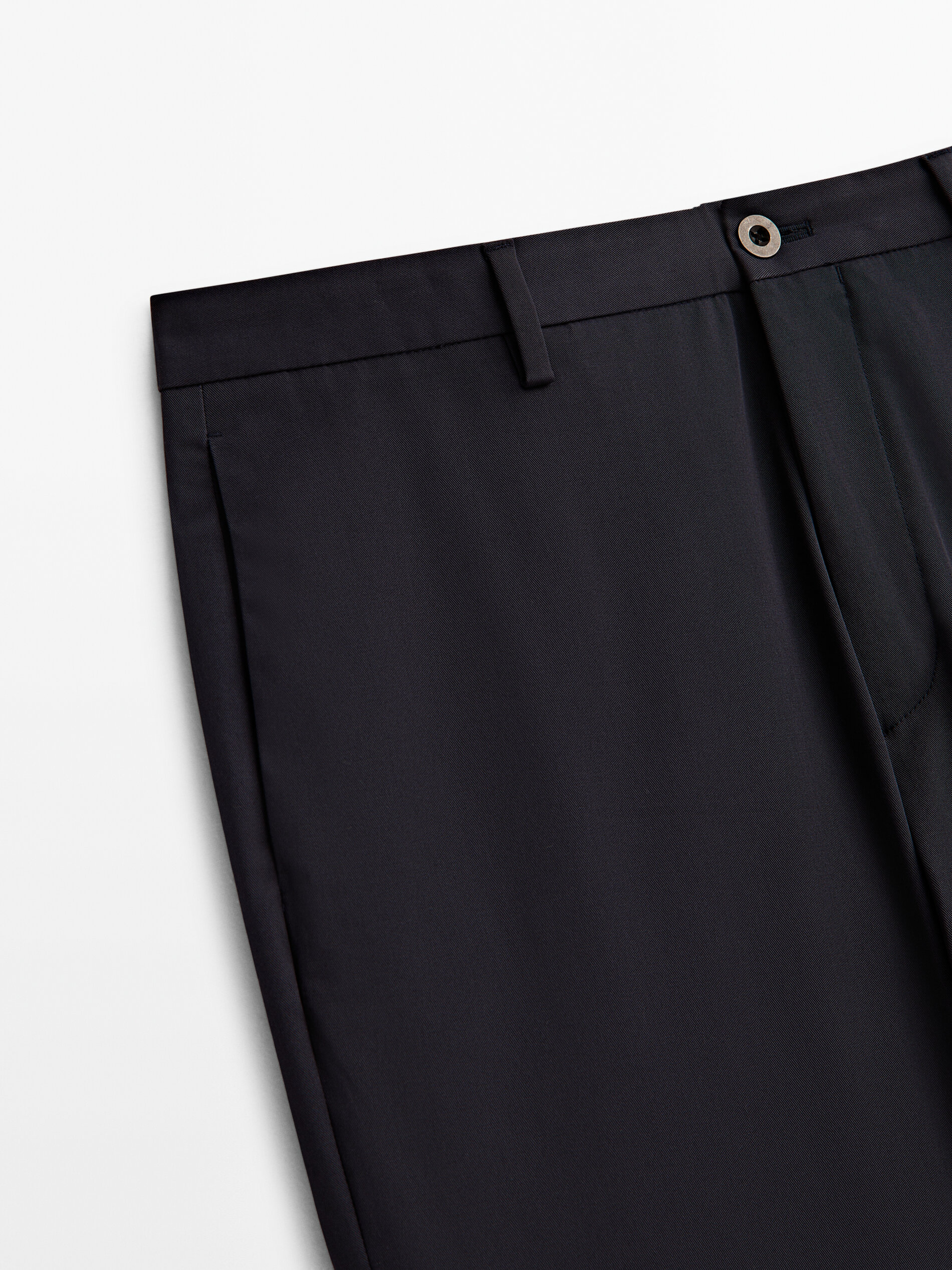 Pantalón chino sarga relaxed fit - AZUL MARINO