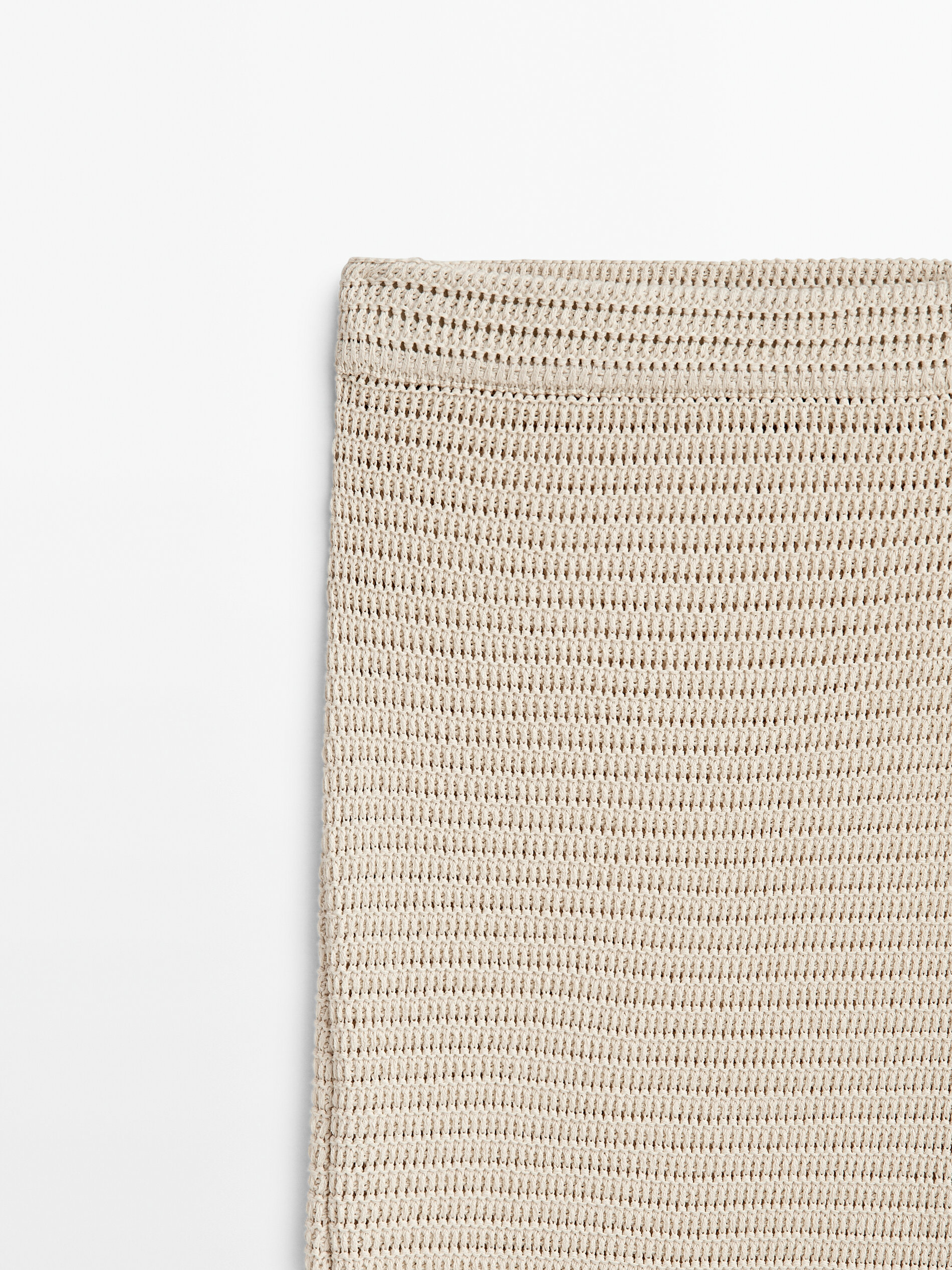 Falda punto crochet - CRUDO