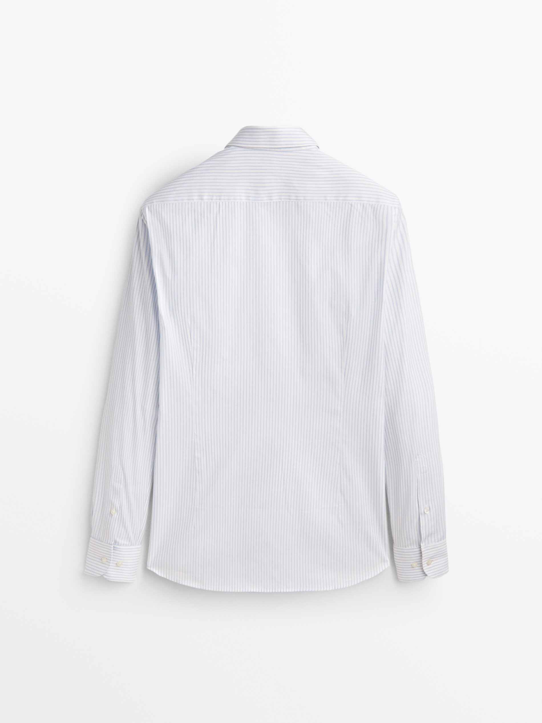 Camisa rayas easy iron slim fit - CELESTE