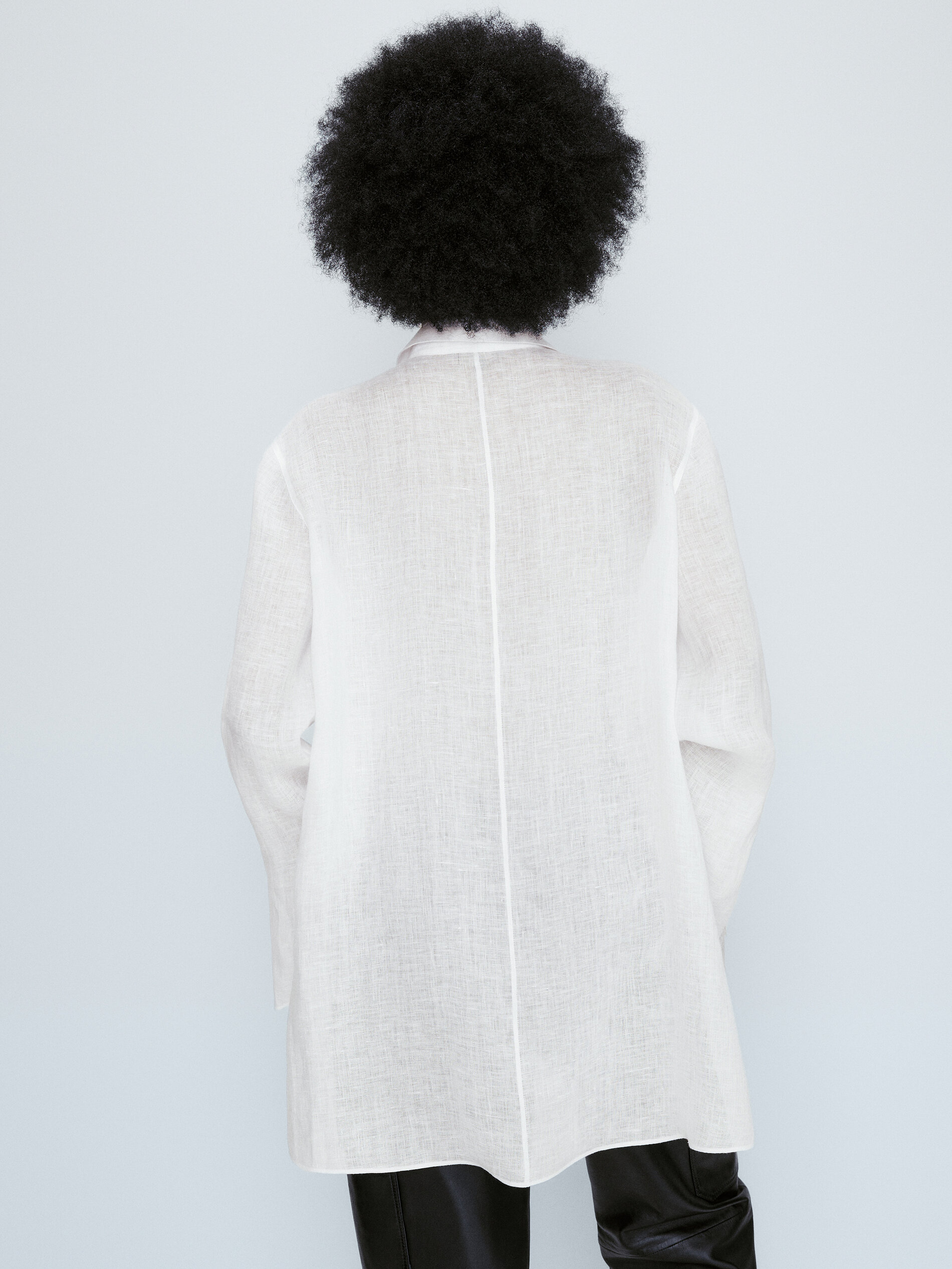 Blusón 100% lino - BLANCO