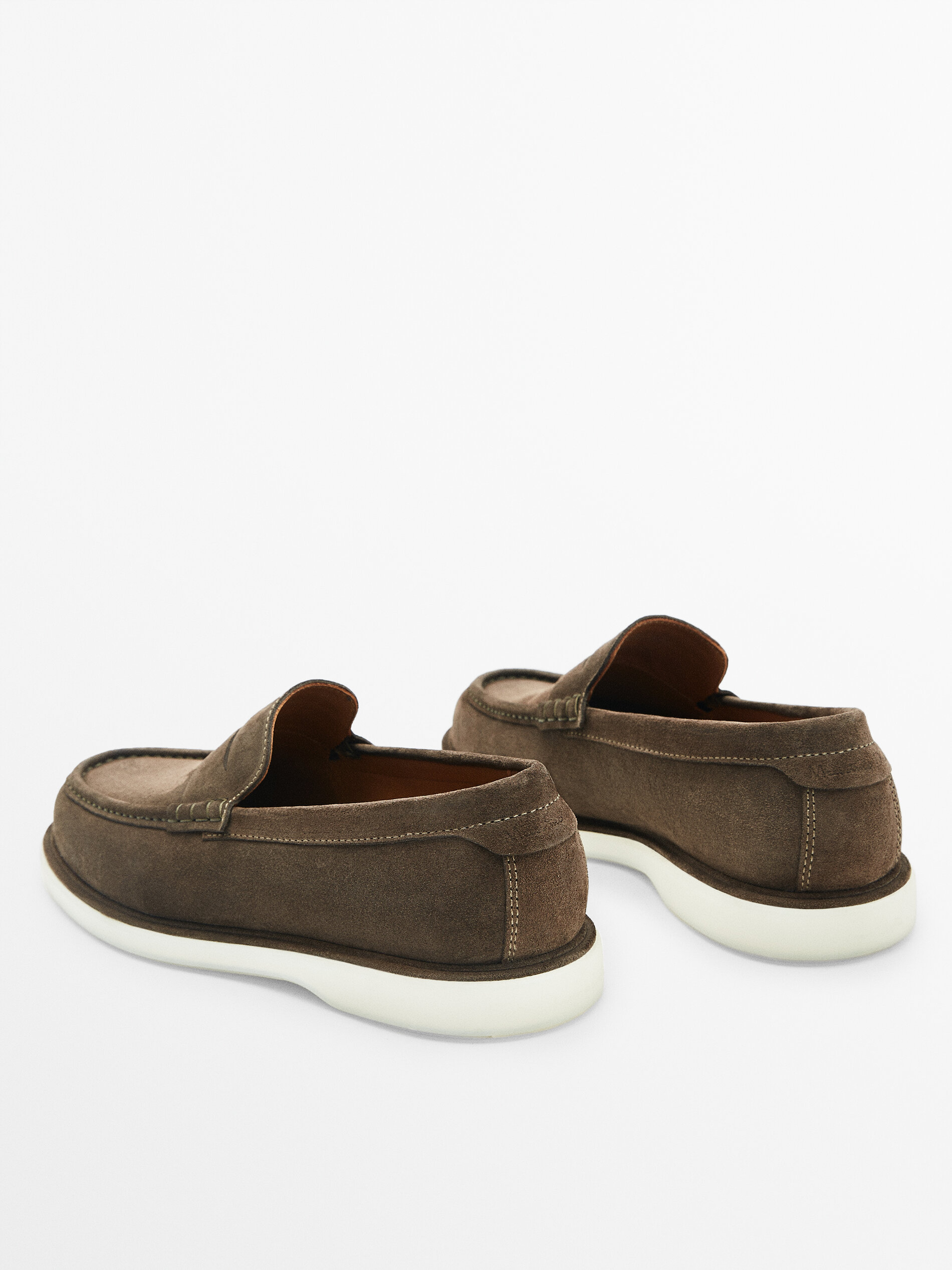 Mocasín serraje antifaz - VISÓN