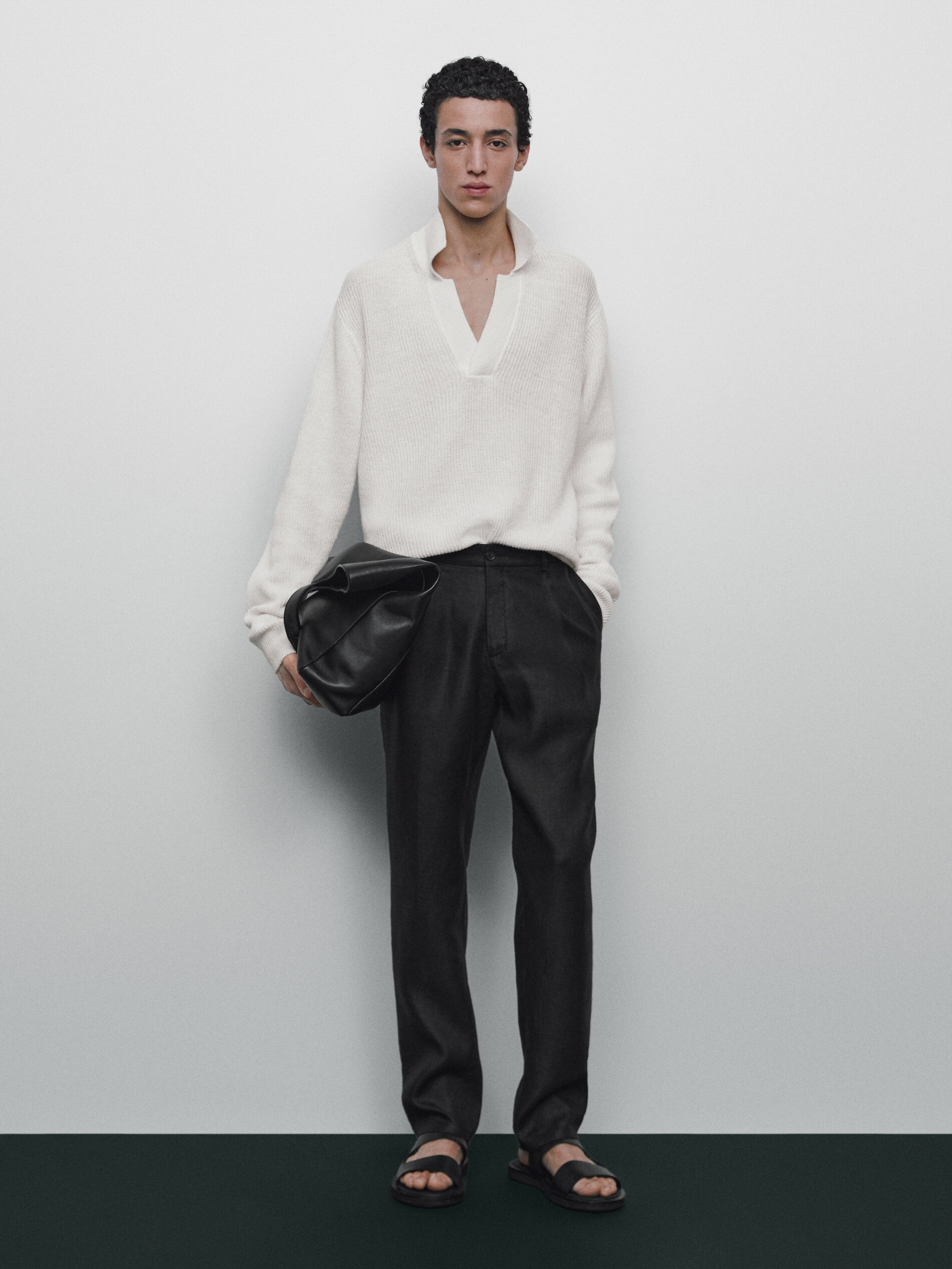 Jersey punto estructura cuello polo Limited edition - CRUDO