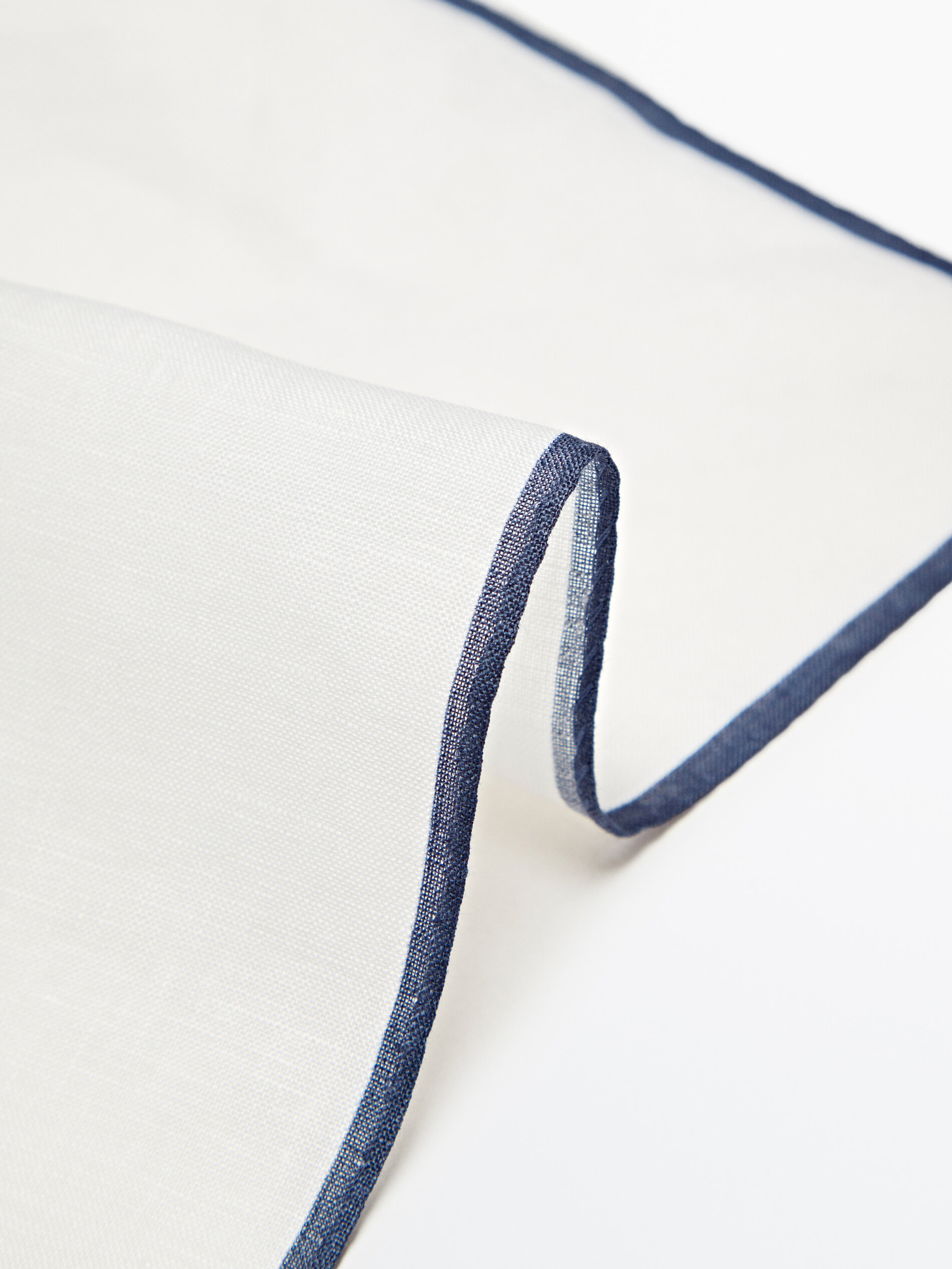 Pañuelo 100% algodón contraste - AZUL MARINO