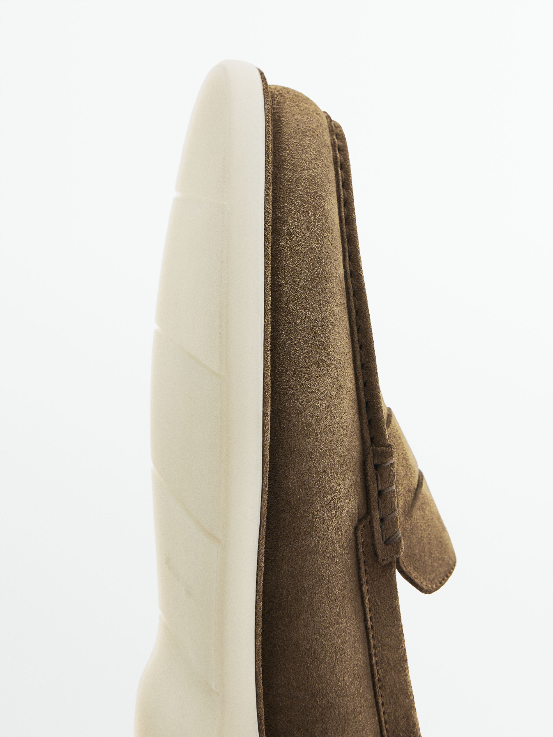 Mocasín serraje antifaz - VISÓN