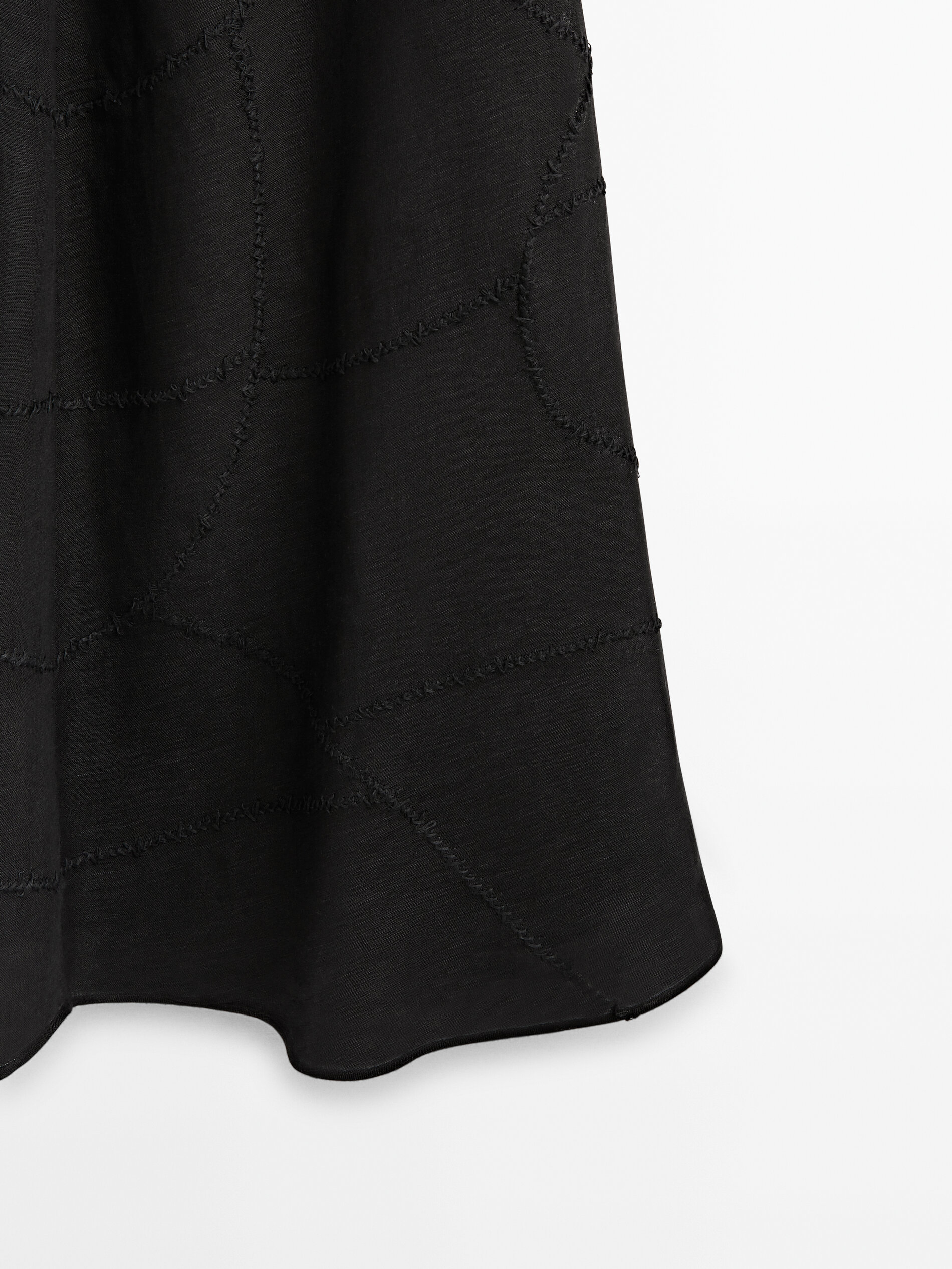 Falda detalle bordados Limited edition - NEGRO