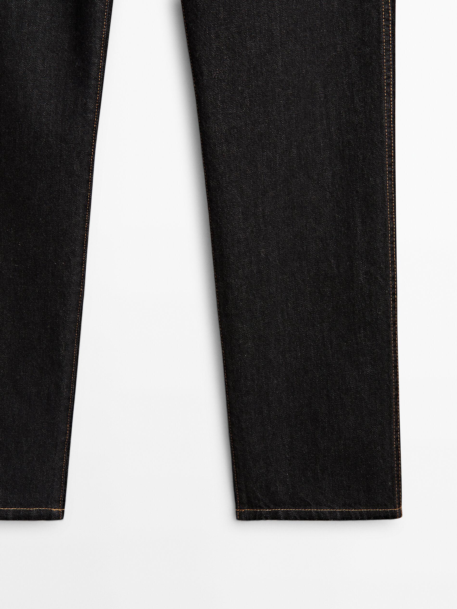 Pantalón vaquero tiro alto slim fit - NEGRO