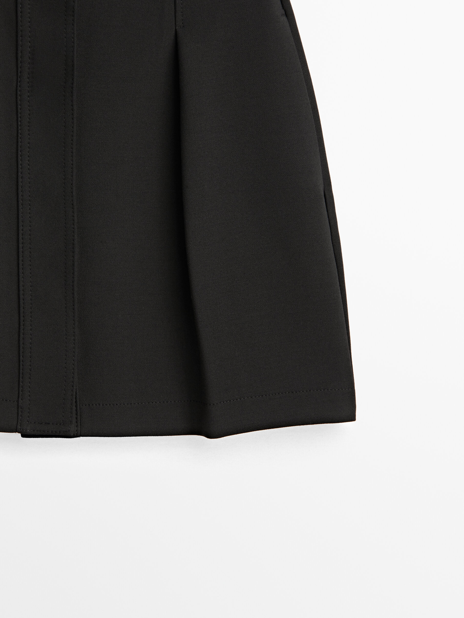 Mini falda pinzas - NEGRO