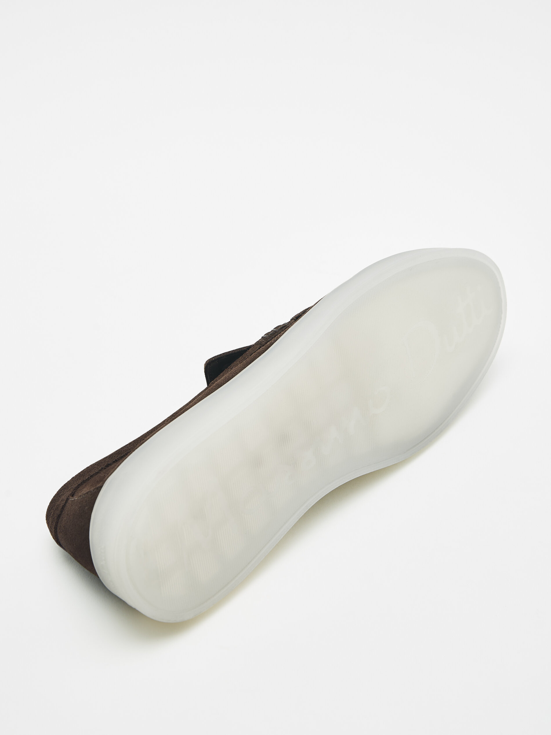 Mocasín serraje piso traslúcido - MARRÓN