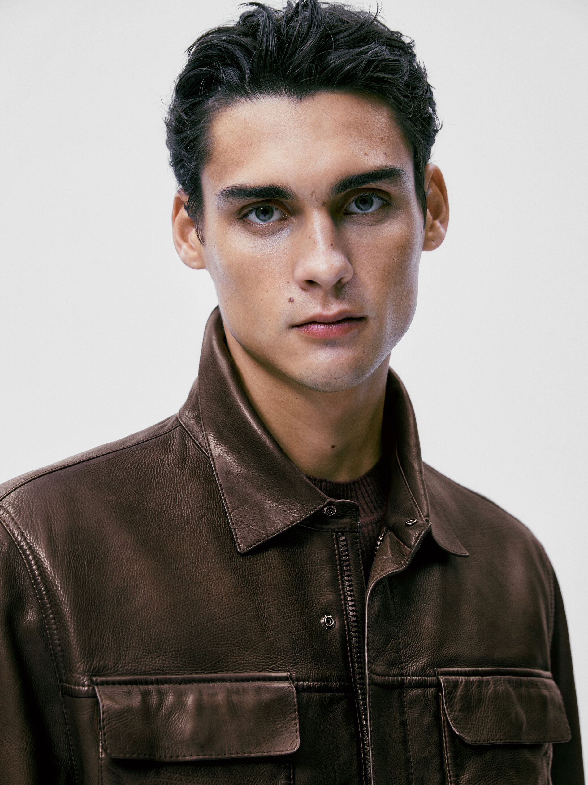 Chaqueta piel abatanada bolsillos - Lavado