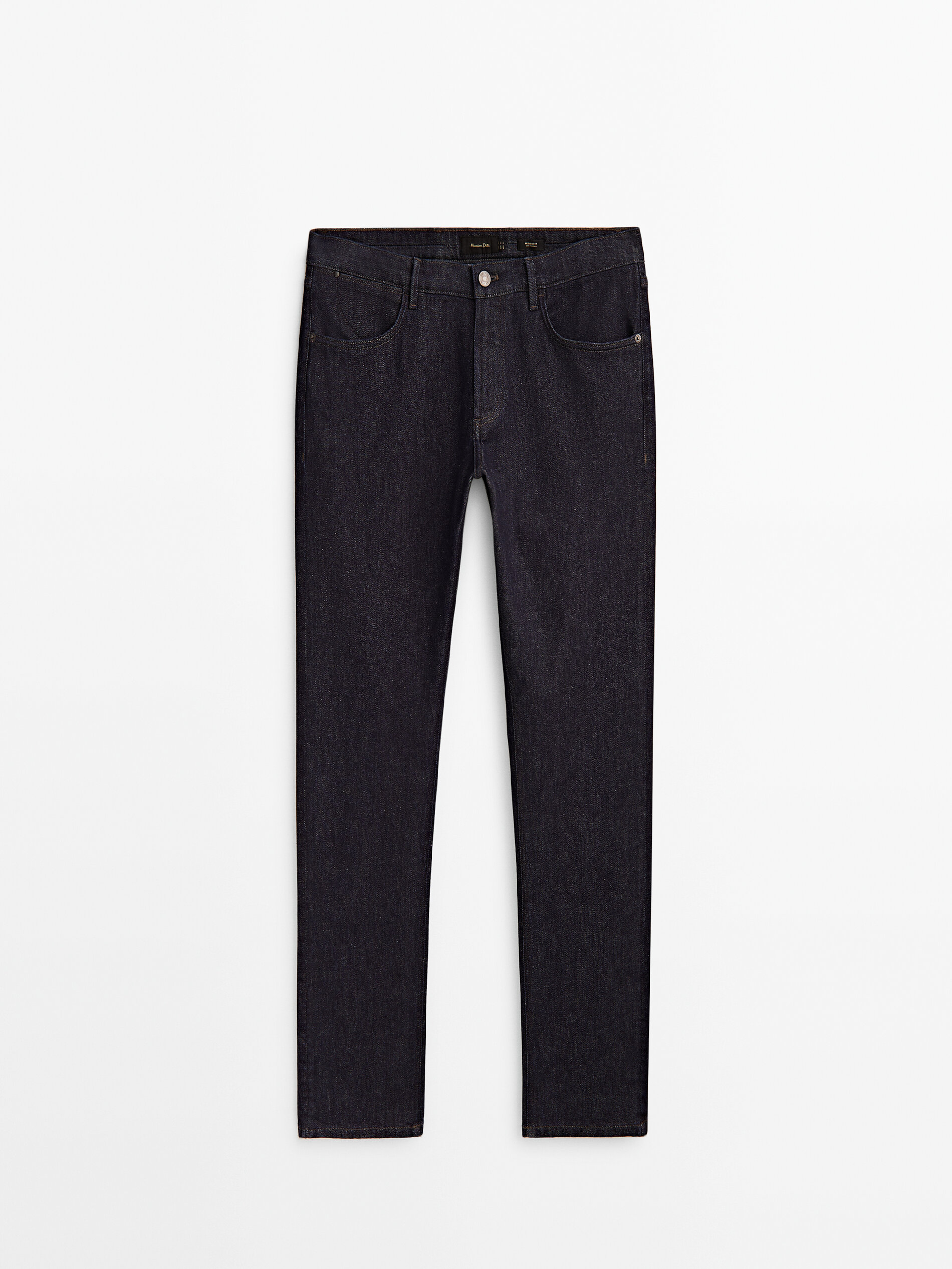 Pantalón vaquero desencolado regular fit - INDIGO