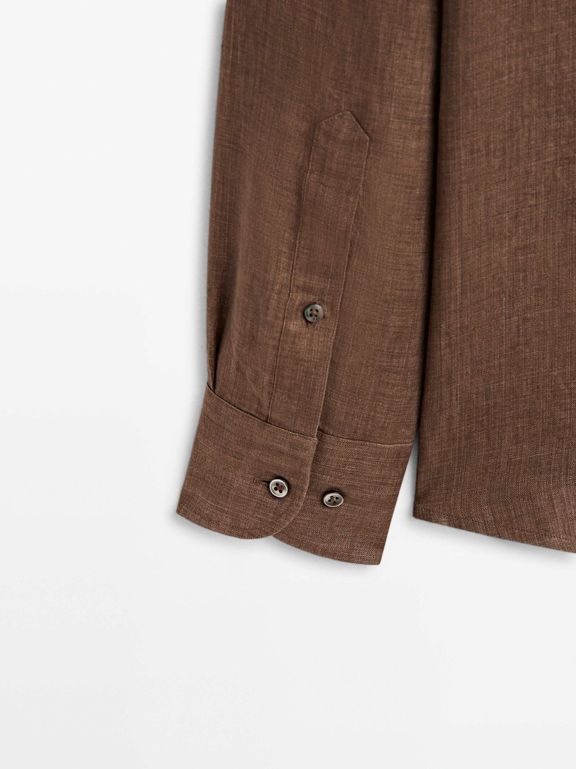 Camisa 100% lino delave regular fit - Lavado