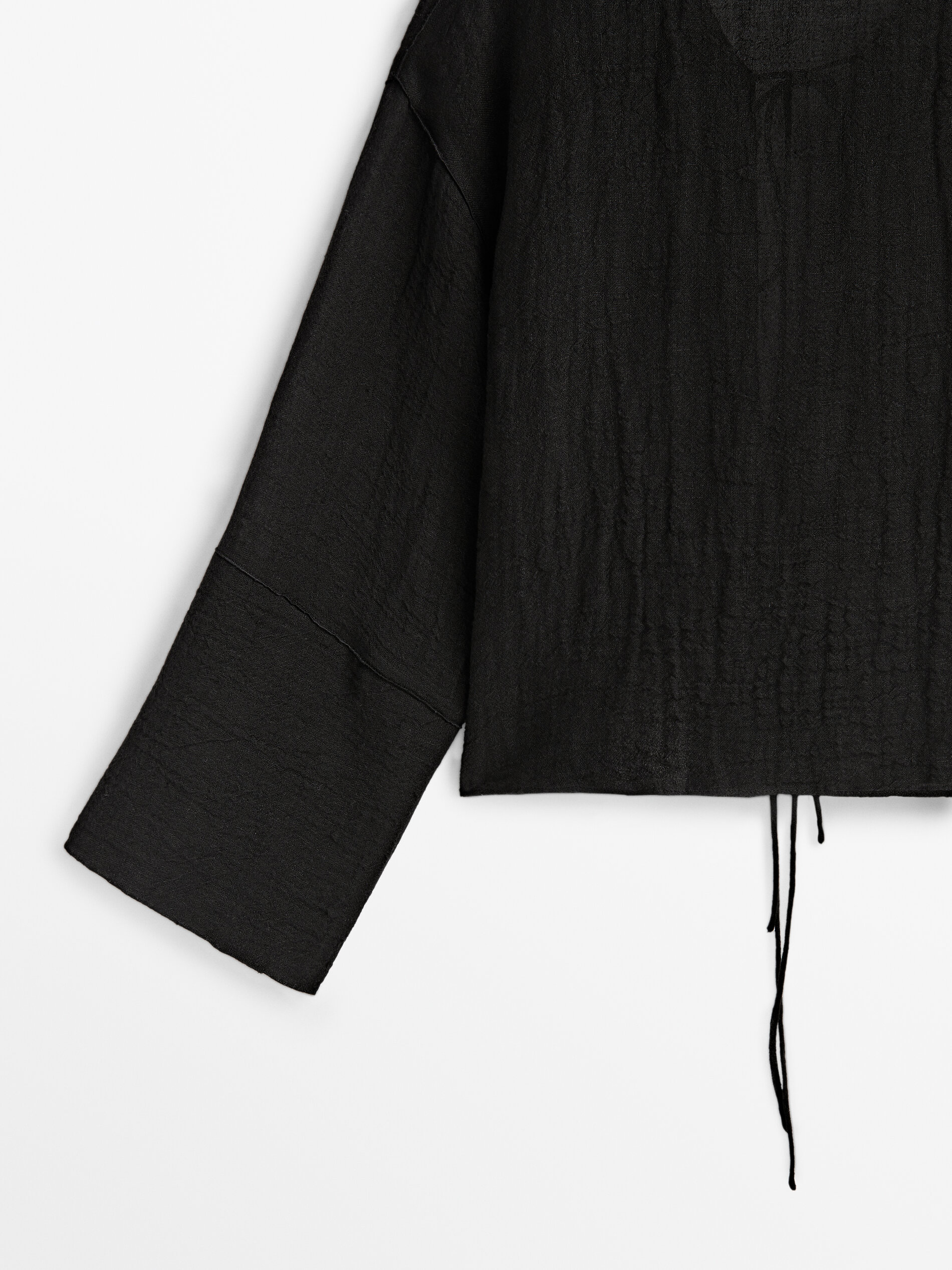 Camisa detalle lazos espalda Limited Edition - NEGRO