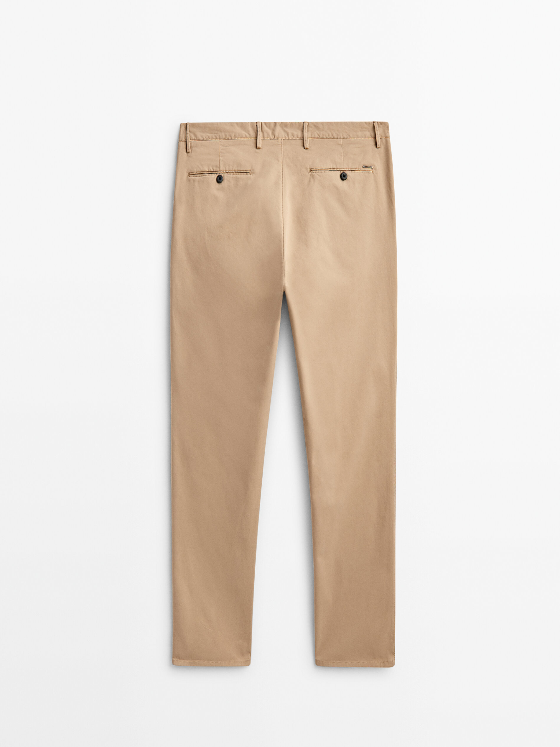 Pantalón chino regular fit algodón - BEIGE