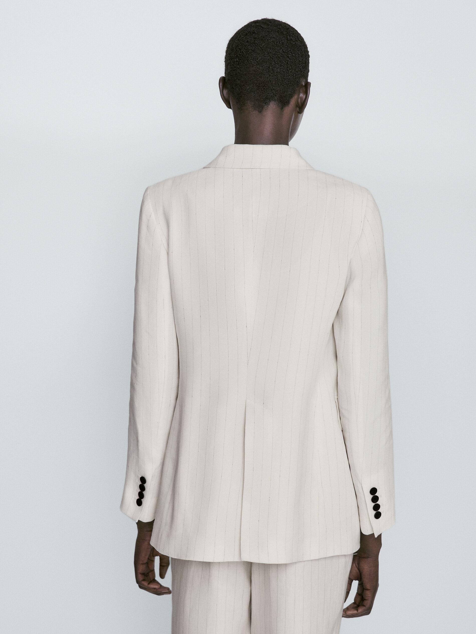 Americana traje cruzada raya diplomática - CRUDO