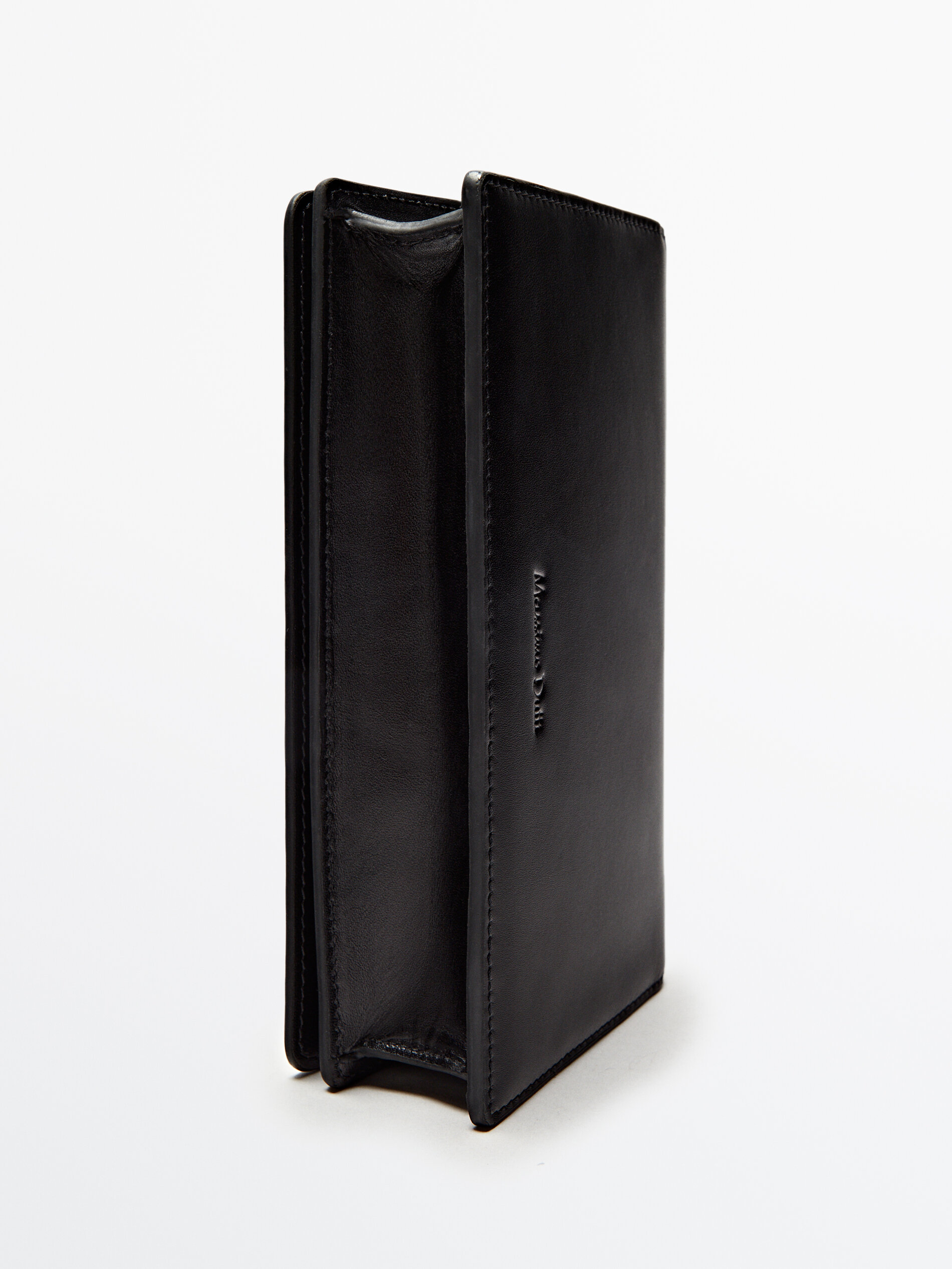 Bolso piel napa asa piezas articuladas - NEGRO