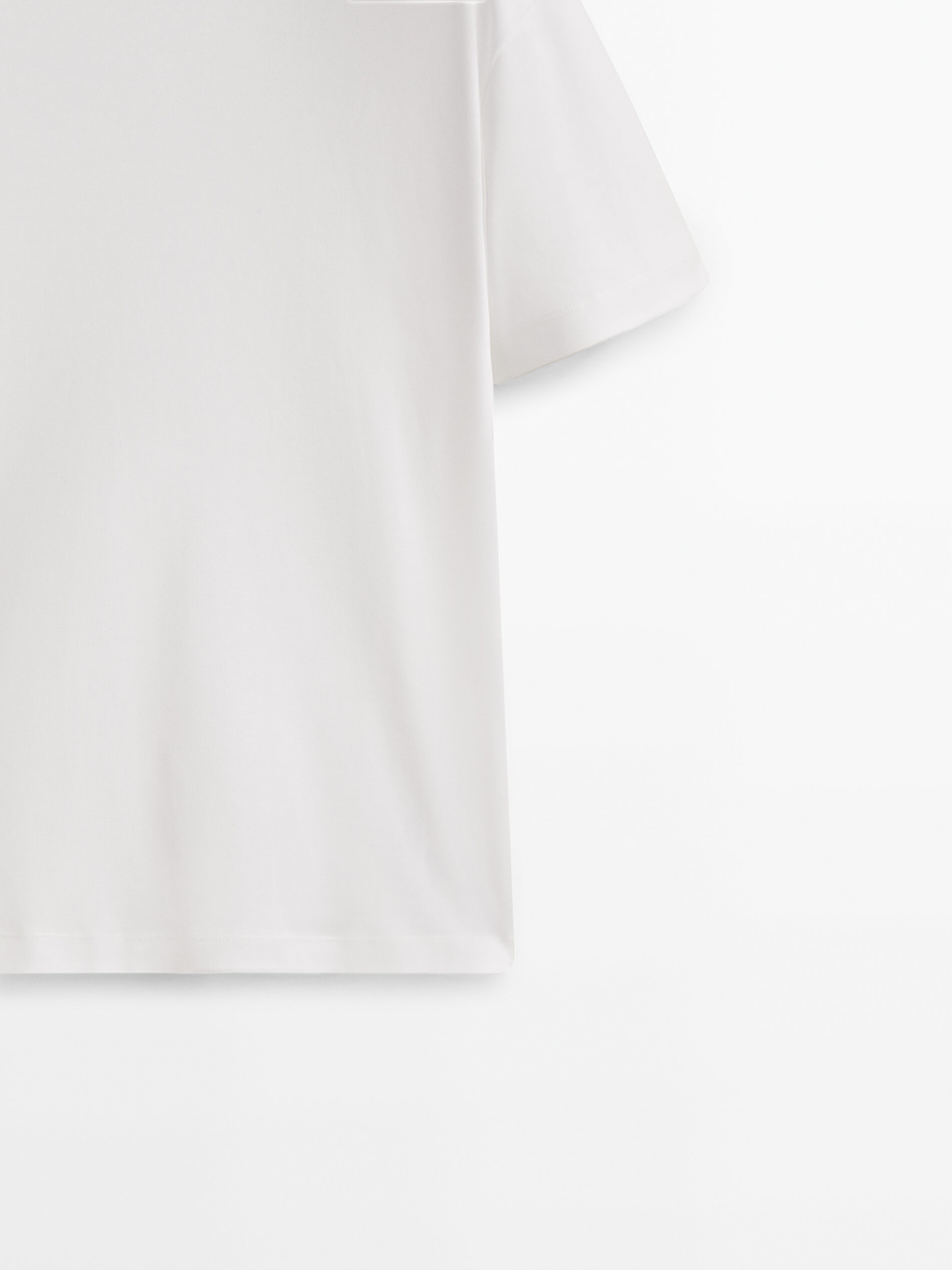 Camiseta manga corta 100% algodón - BLANCO